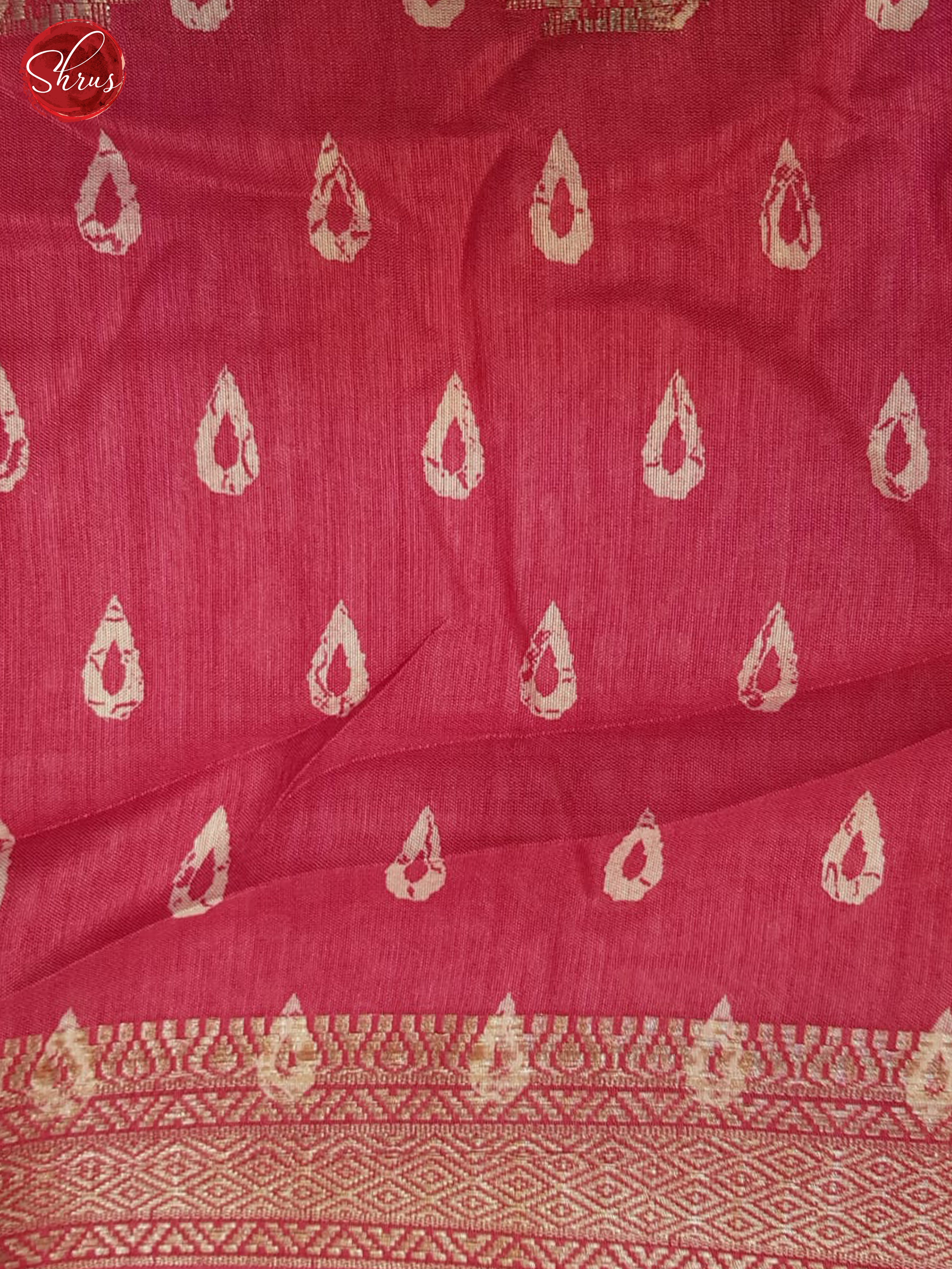 Pink(SIngle Tone) - Semi Crepe Saree - Shop on ShrusEternity.com