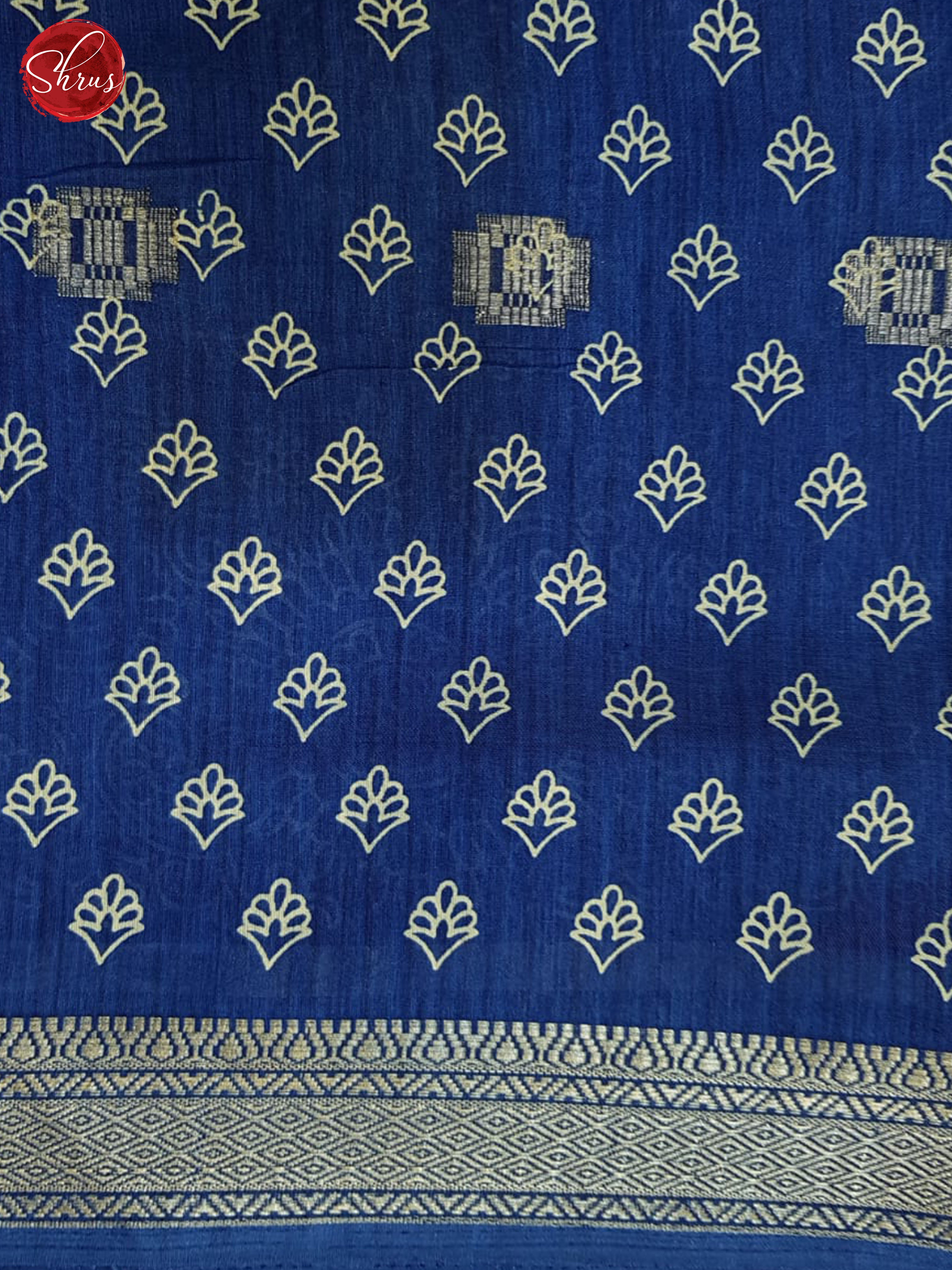 Blue(Single Tone) - Semi crepe Saree - Shop on ShrusEternity.com