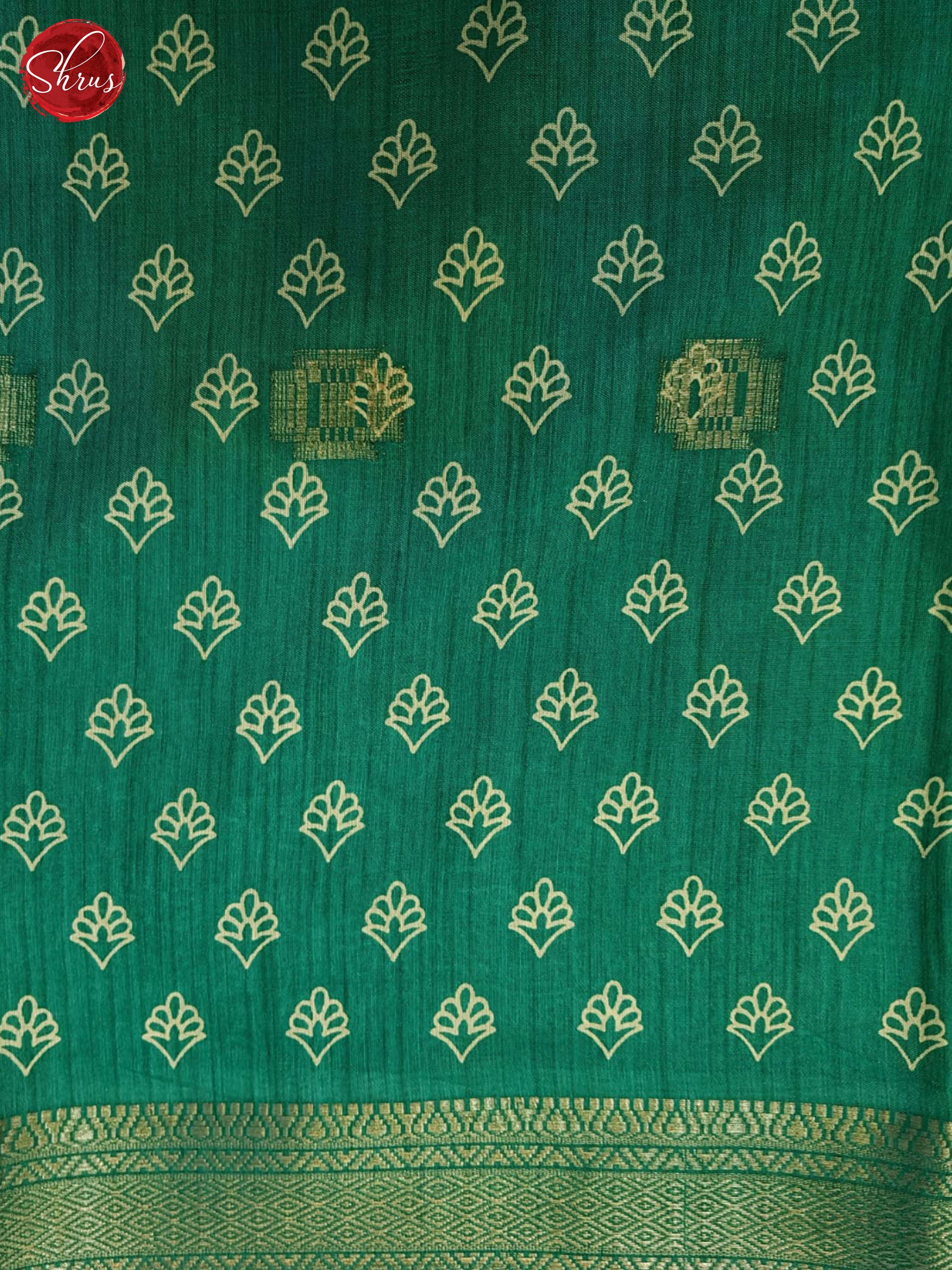 Green(Single Tone) - Semi crepe Saree - Shop on ShrusEternity.com