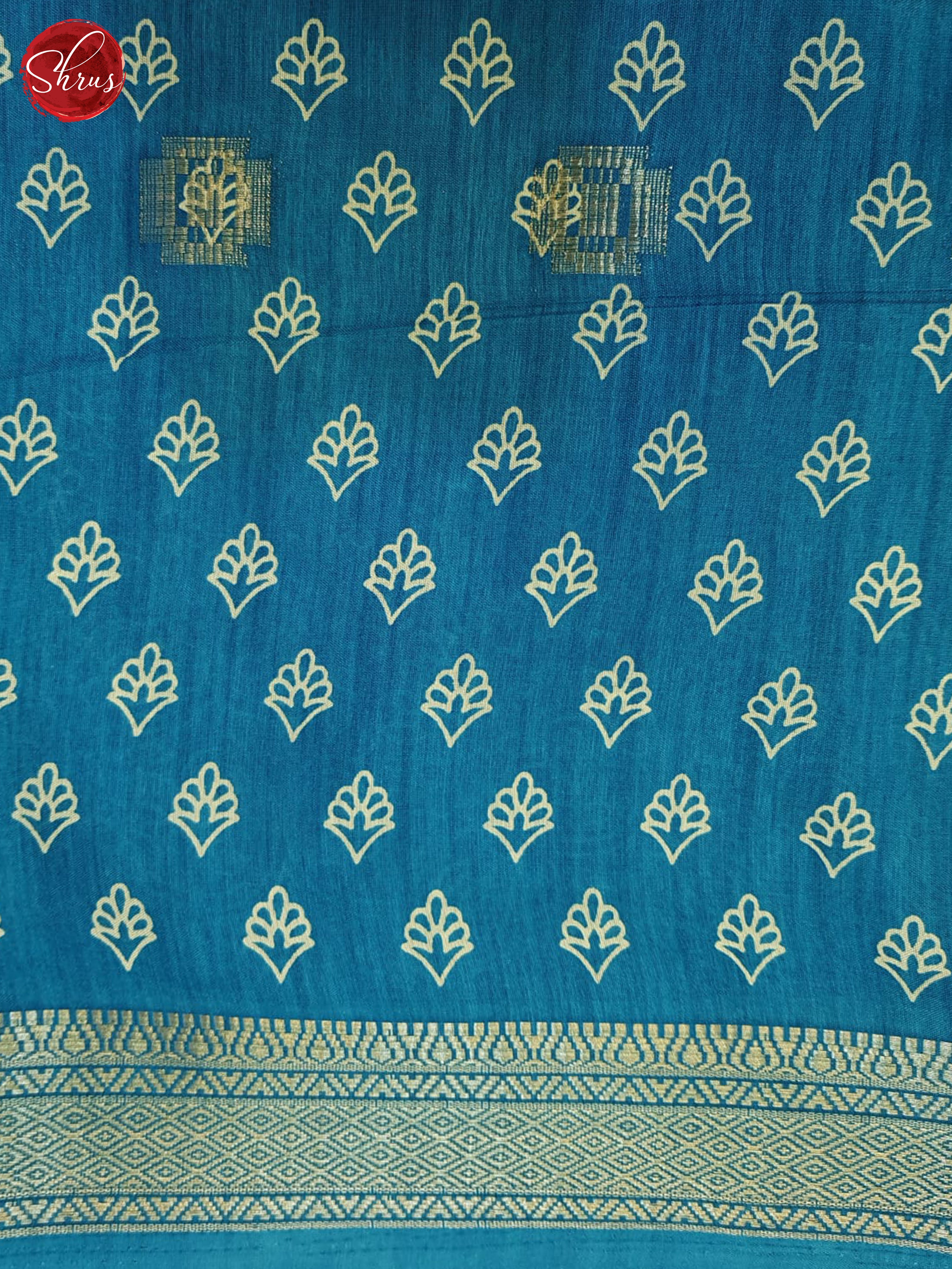 Blue(Single Tone) - Semi Crepe Saree - Shop on ShrusEternity.com