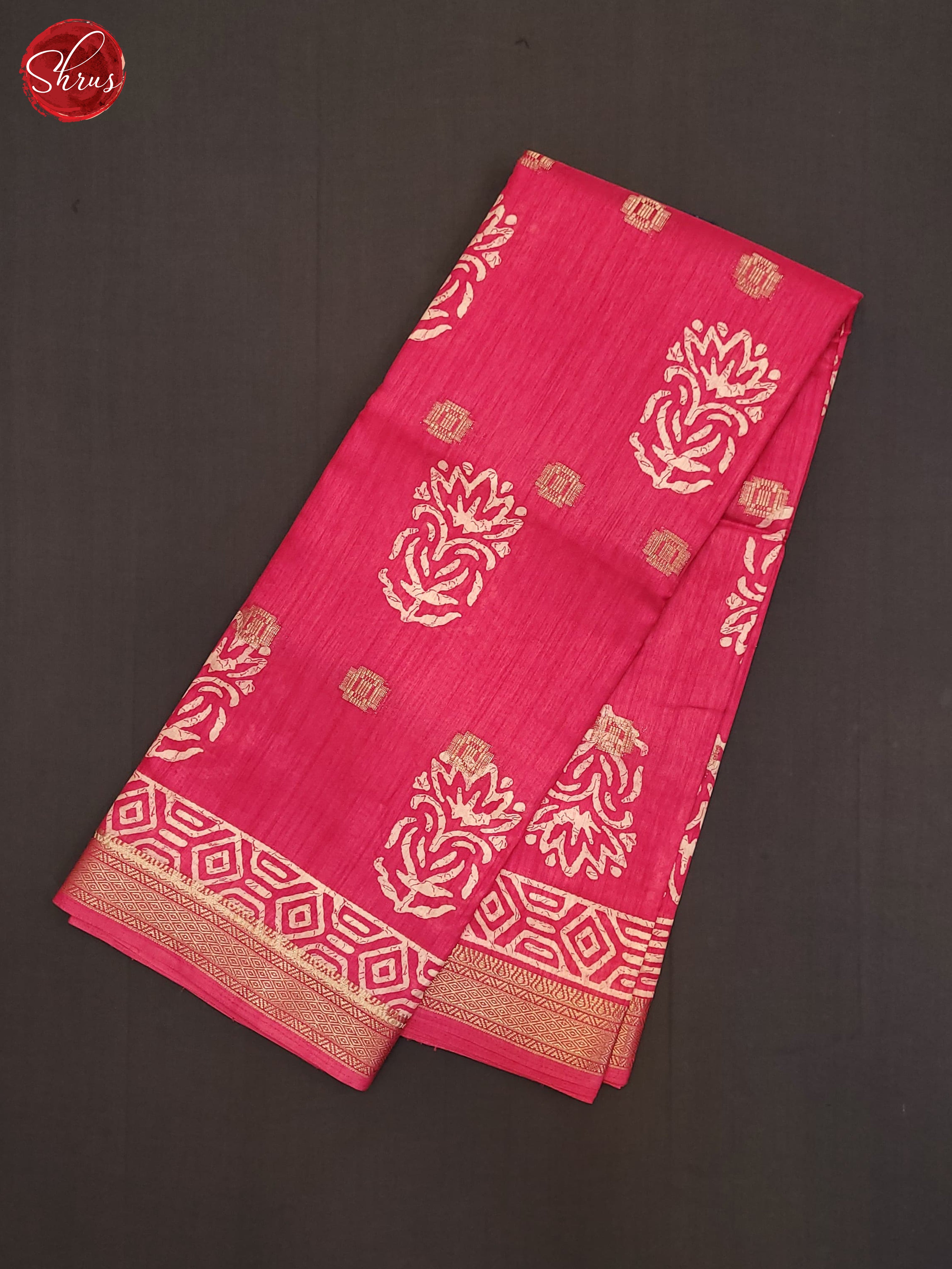 Pink(Single Tone) - Semi Crepe Saree - Shop on ShrusEternity.com