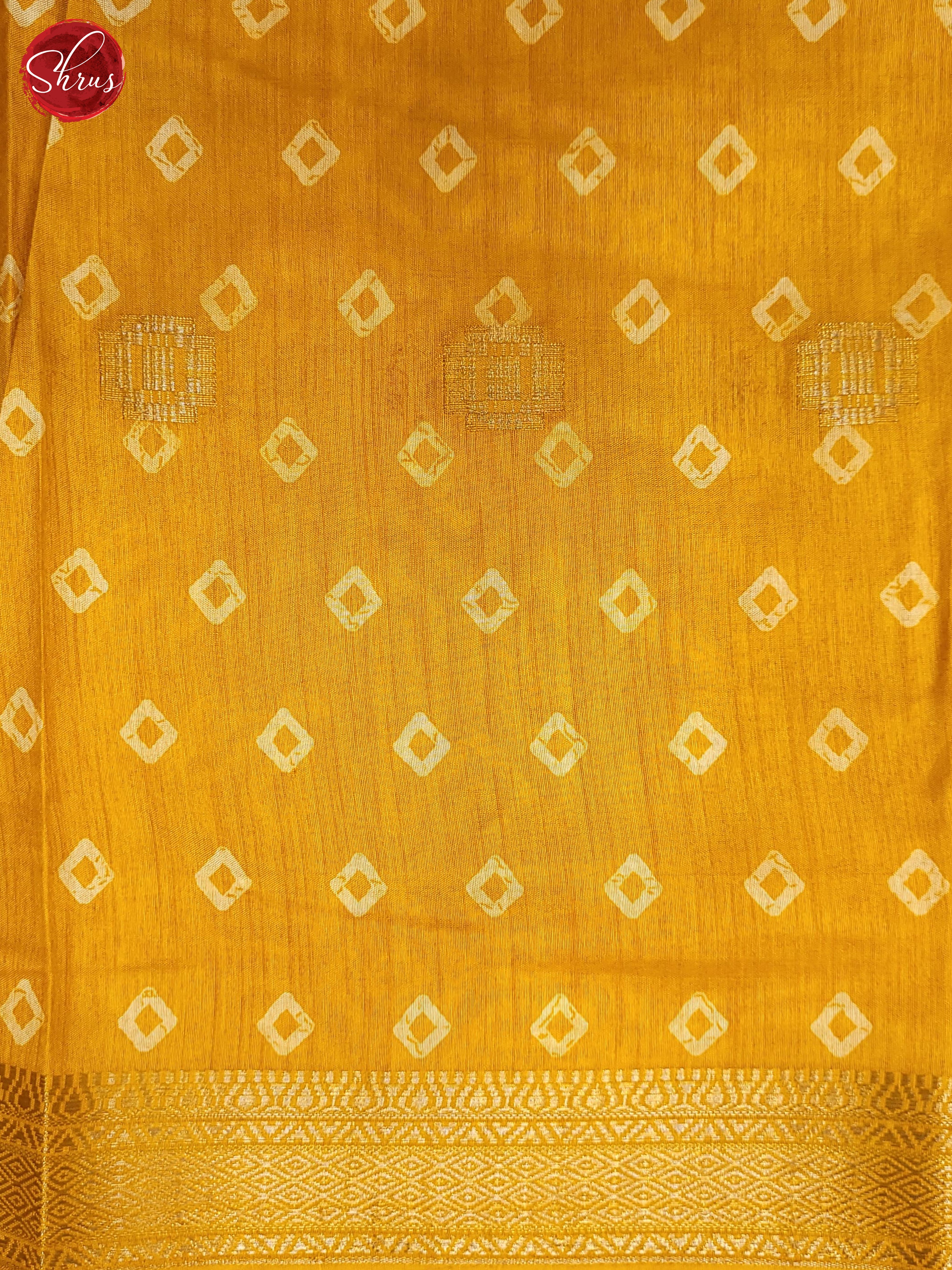 Yellow(Single tone) - Semi Crepe Saree - Shop on ShrusEternity.com