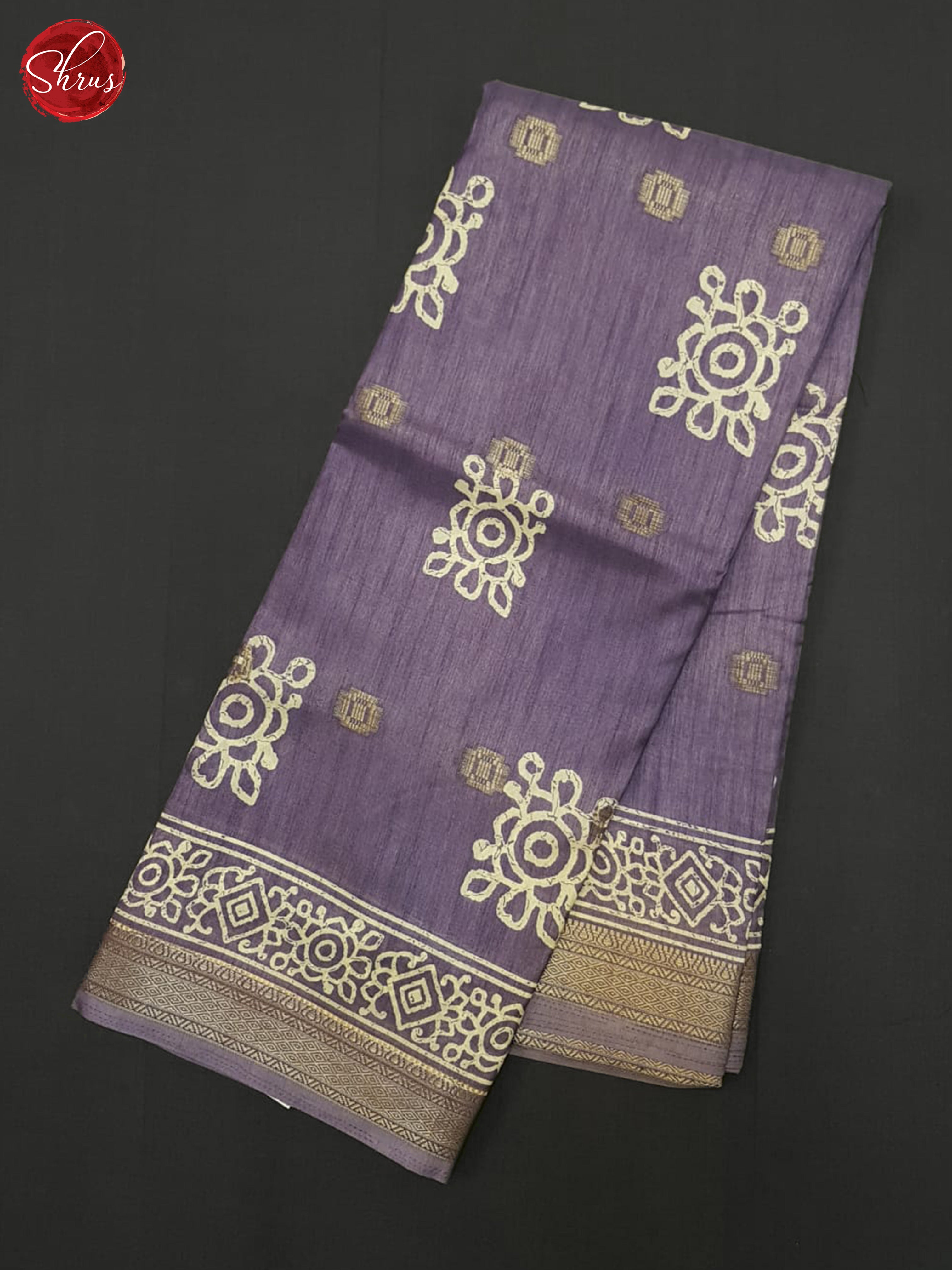 Mild Lavender(Single Tone) - Semi Crepe Saree - Shop on ShrusEternity.com