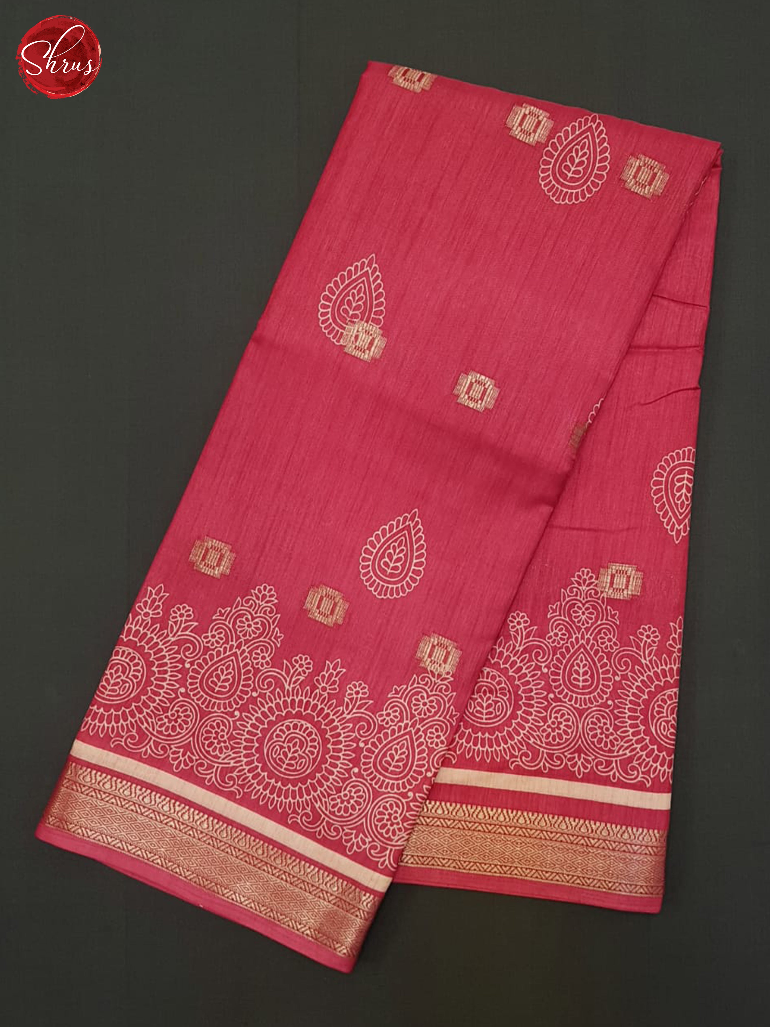 Pink(Single Tone) - Semi Crepe Saree - Shop on ShrusEternity.com