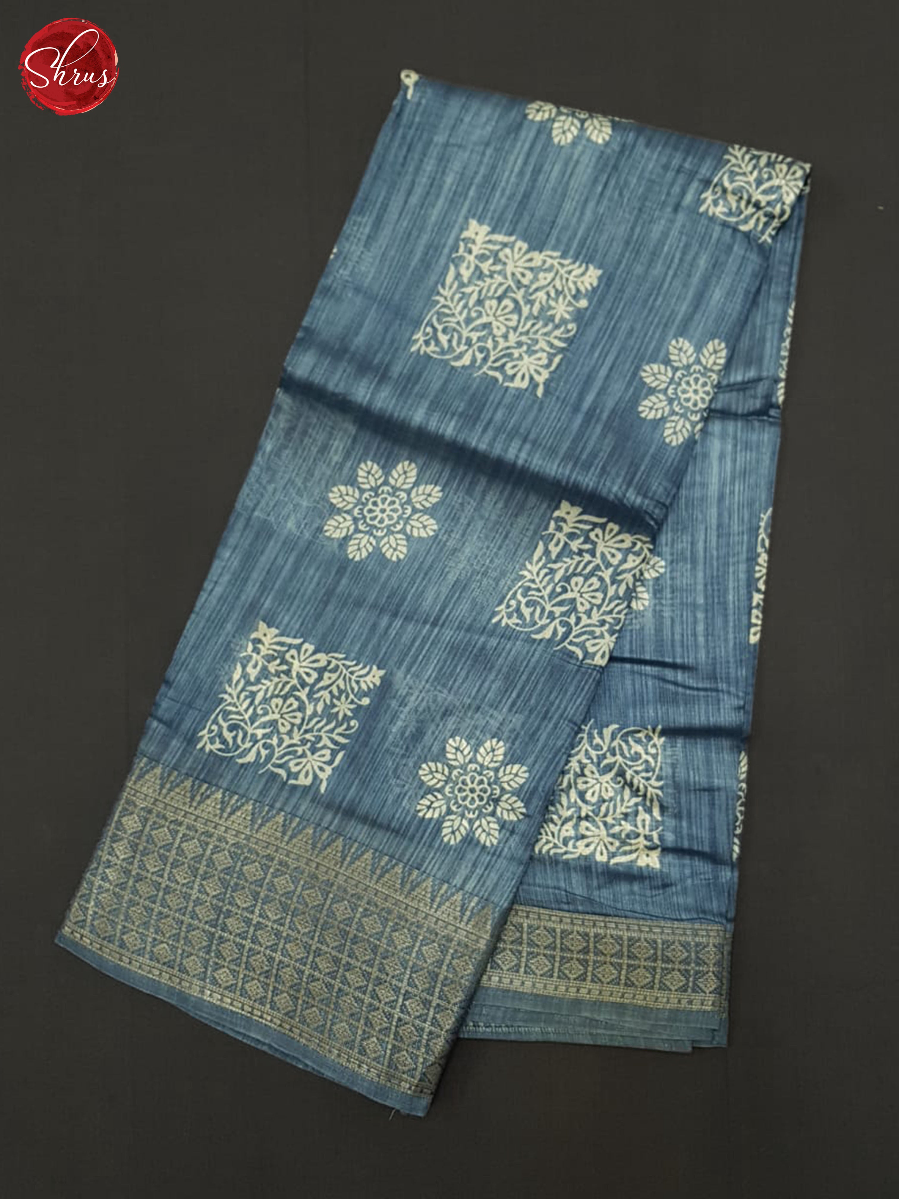 Blue(Single Tone) - Semi crepe Saree - Shop on ShrusEternity.com