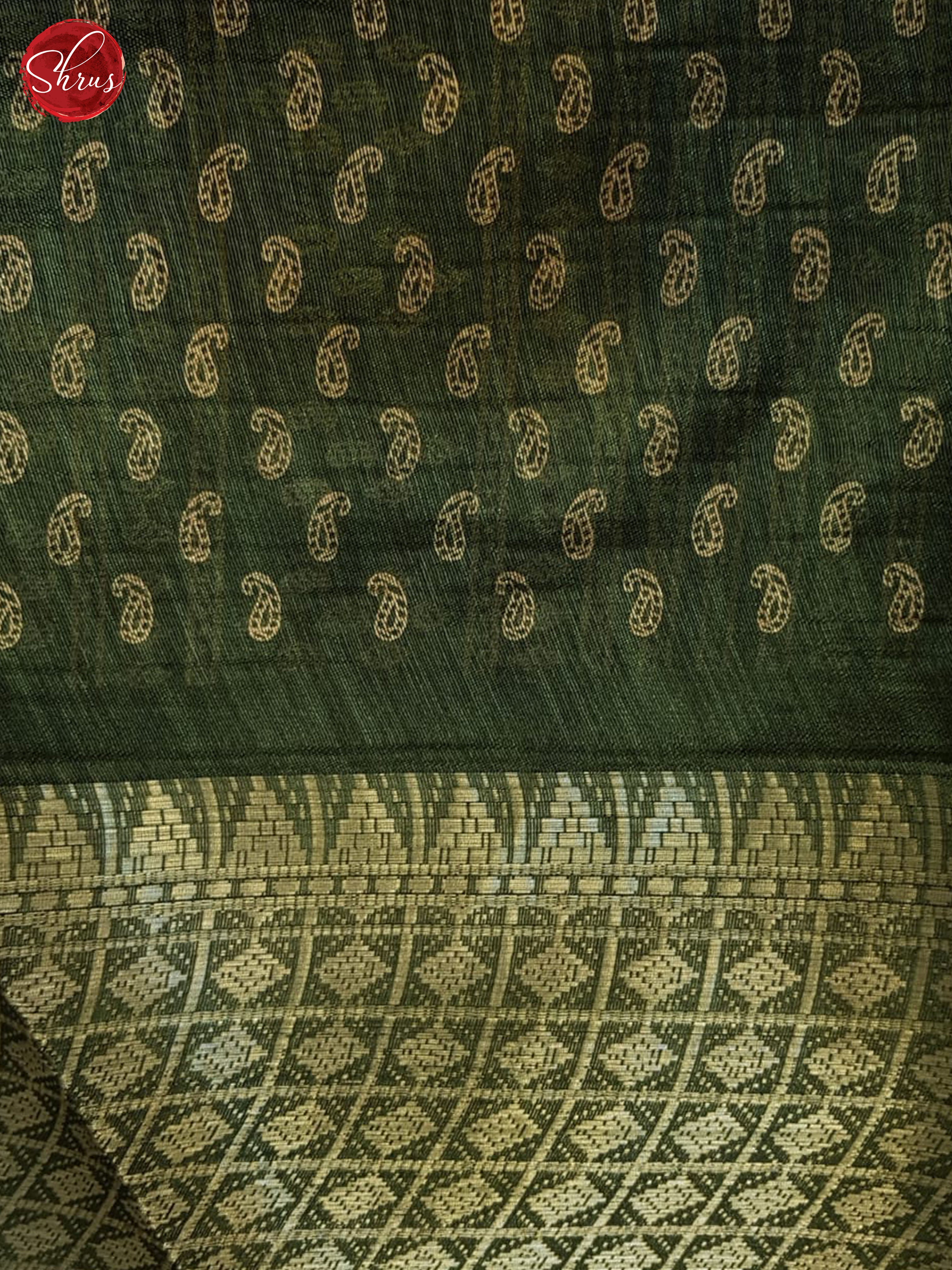 Green(Single Tone) - Semi Crepe Saree - Shop on ShrusEternity.com