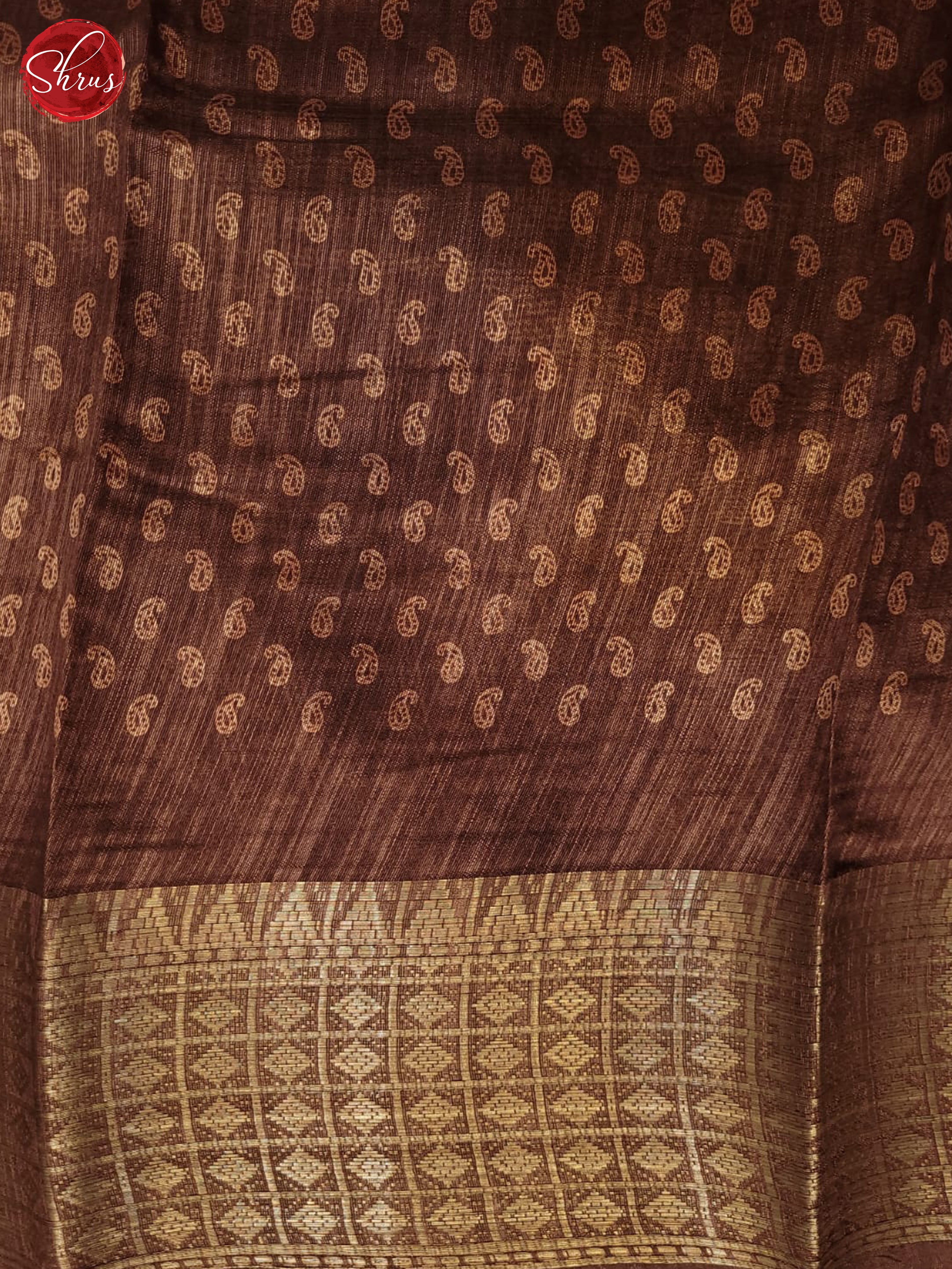 Brown(single tone)-semi crepe saree - Shop on ShrusEternity.com