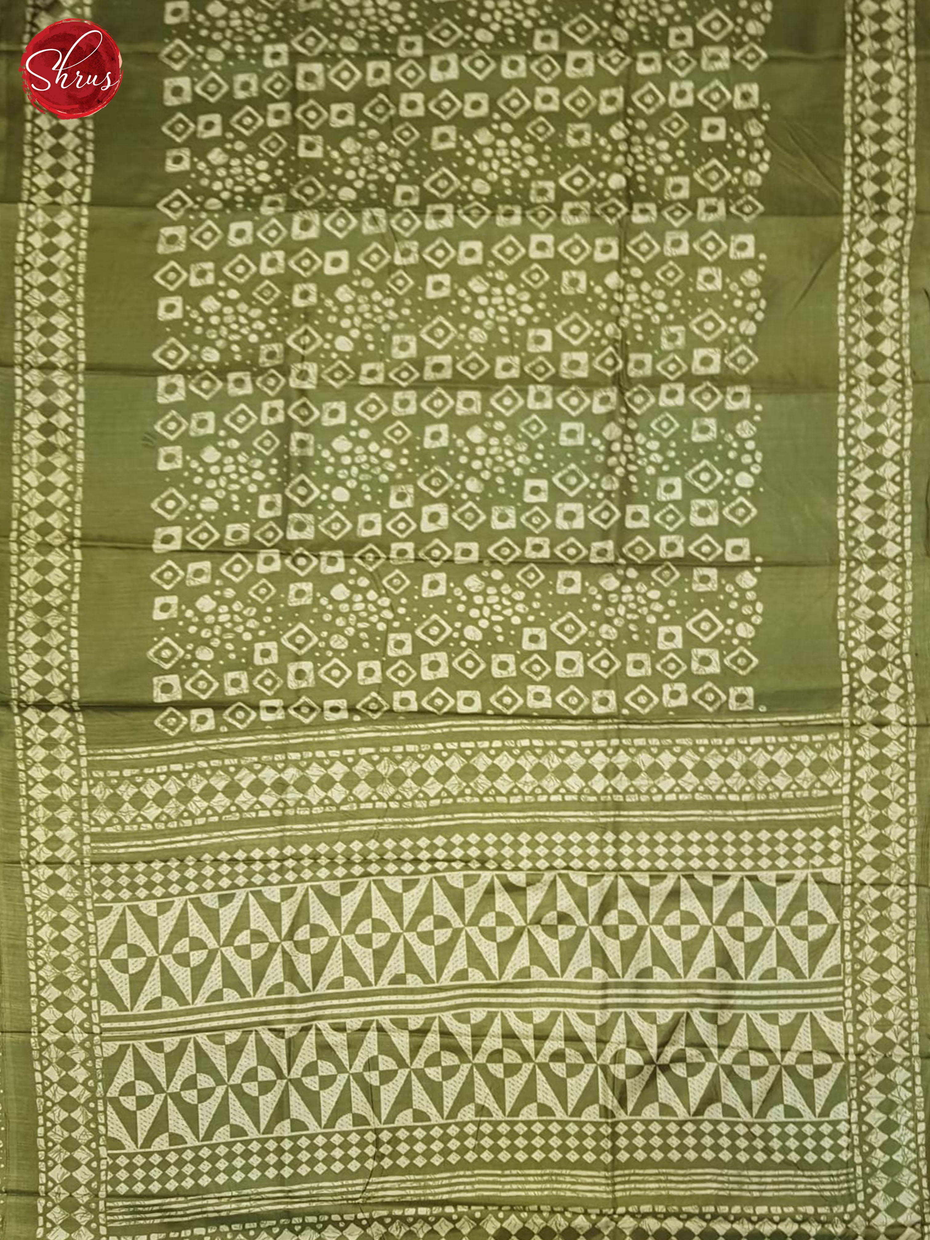 Green(Single Tone) - Semi Matka Saree - Shop on ShrusEternity.com