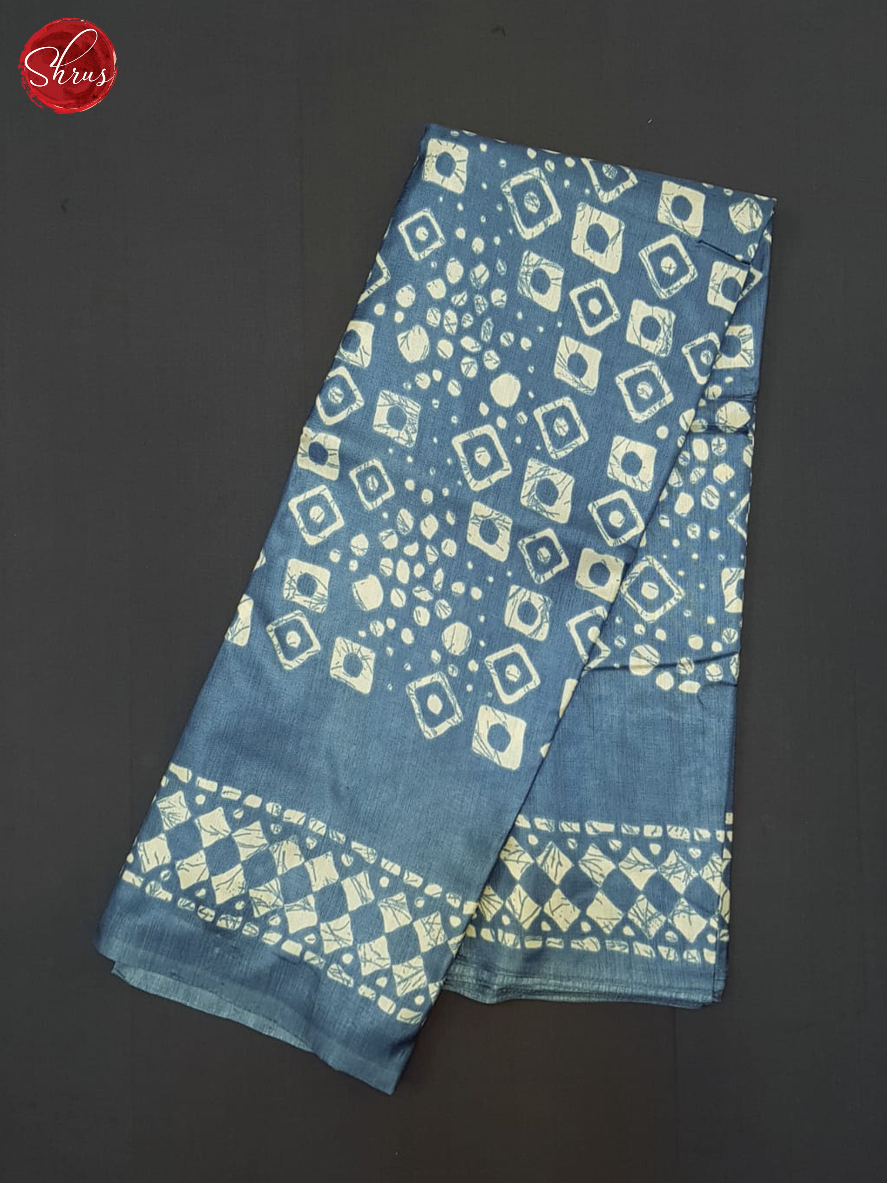 Blue(Single Tone)- Semi Matka Cotton Saree - Shop on ShrusEternity.com