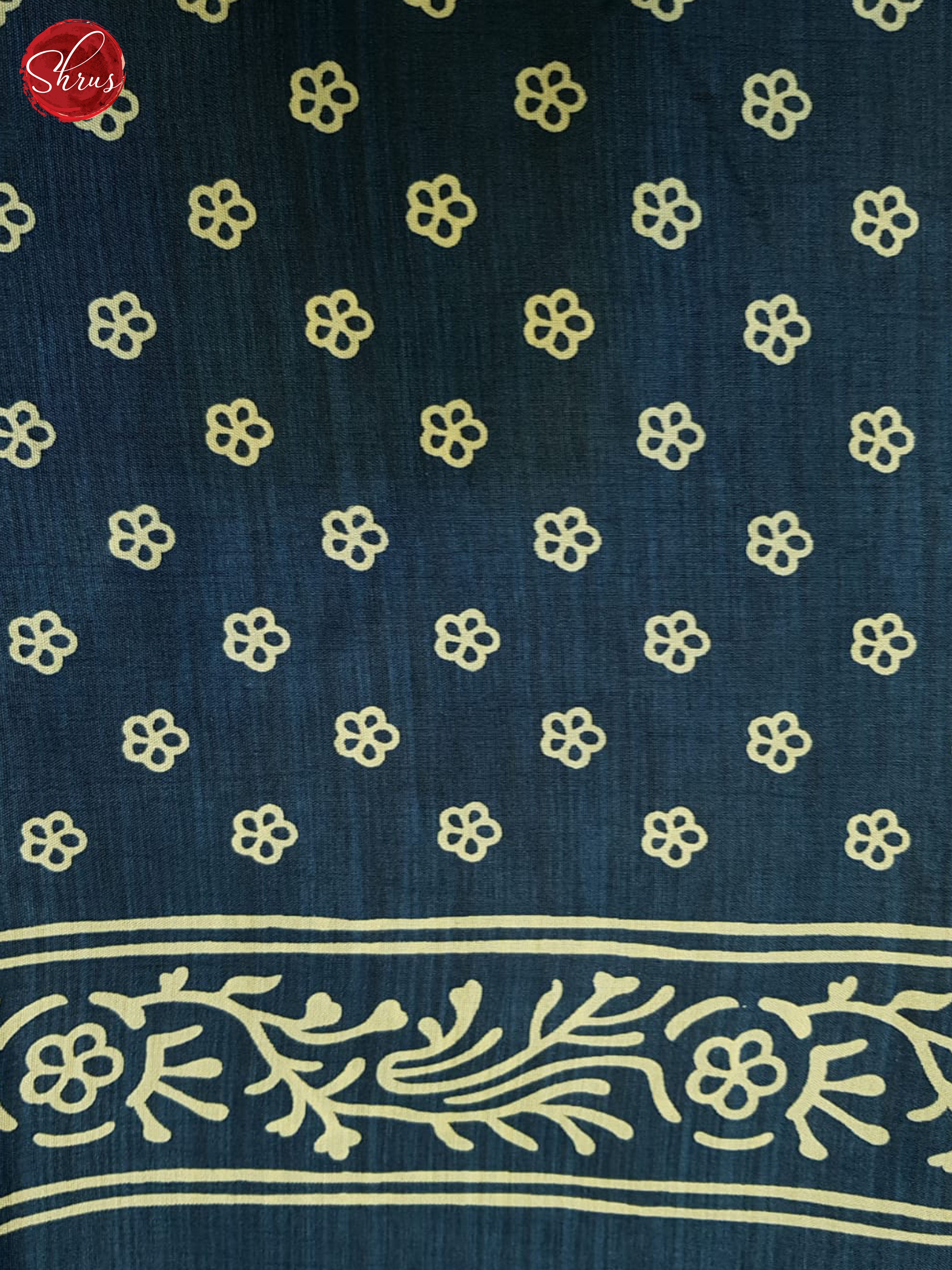 Blue(Single Tone) - Semi crepe Saree - Shop on ShrusEternity.com