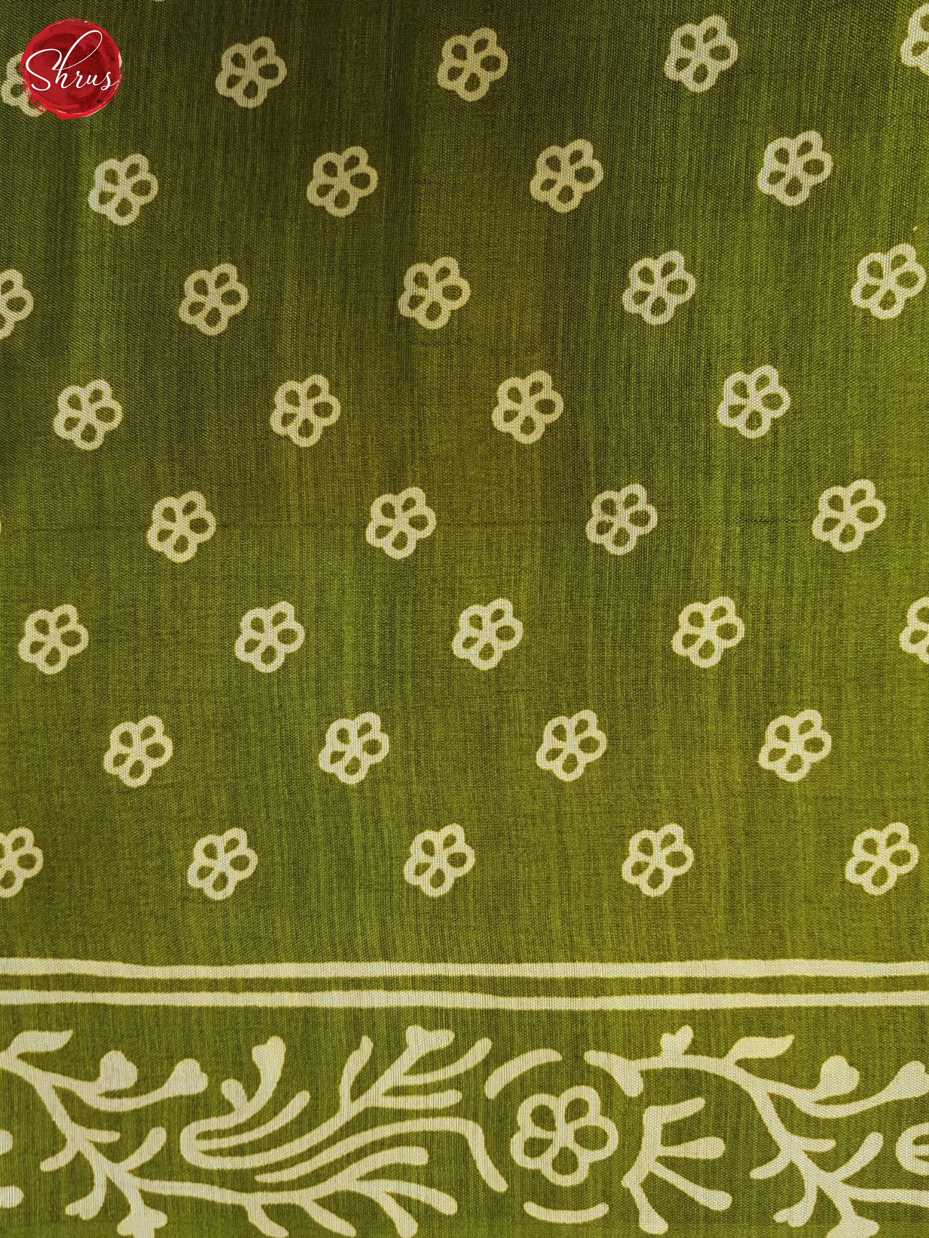 Green(Single Tone) - Semi crepe Saree - Shop on ShrusEternity.com