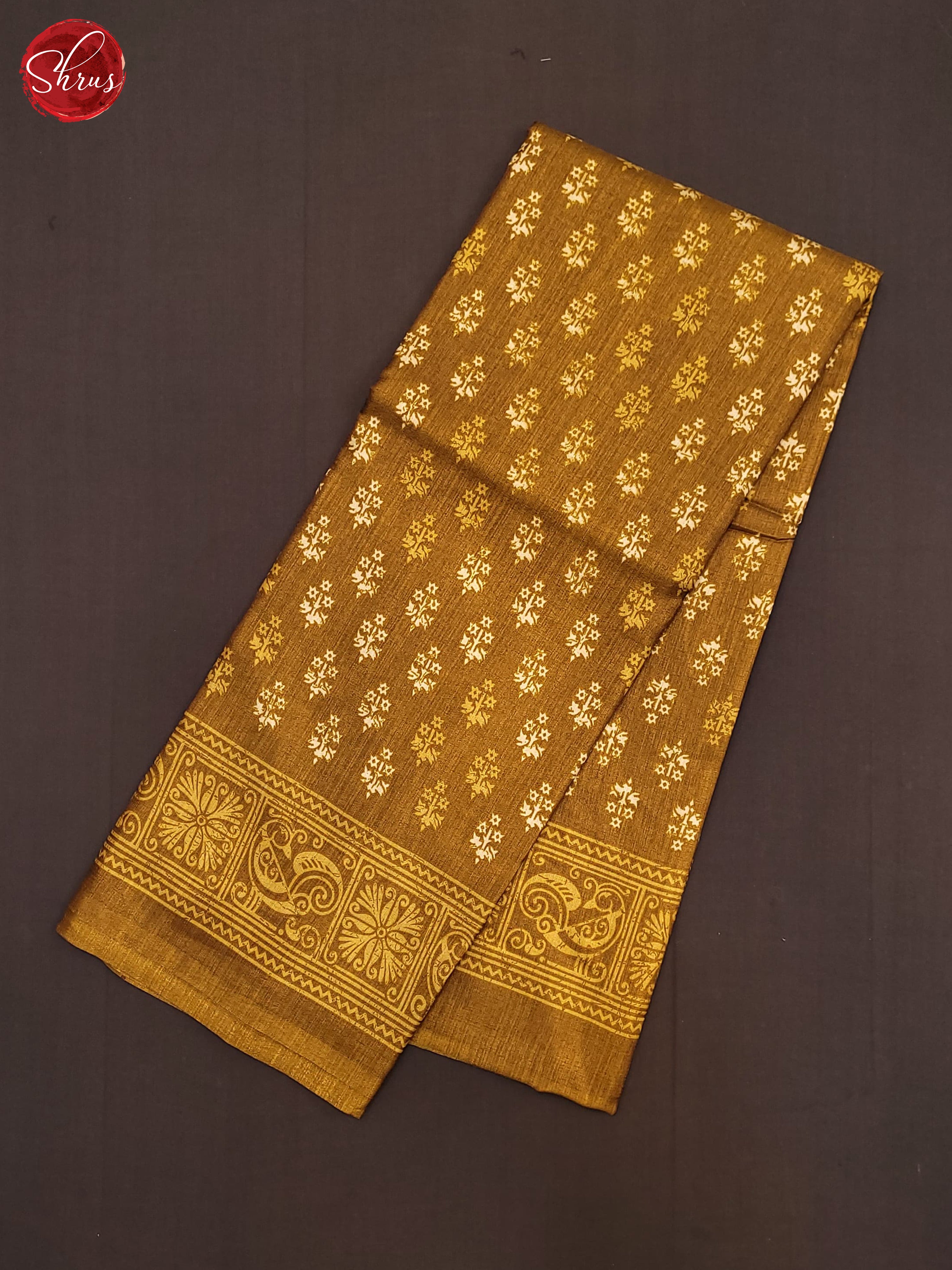 Brown(Single Tone) - Semi Crepe Saree - Shop on ShrusEternity.com