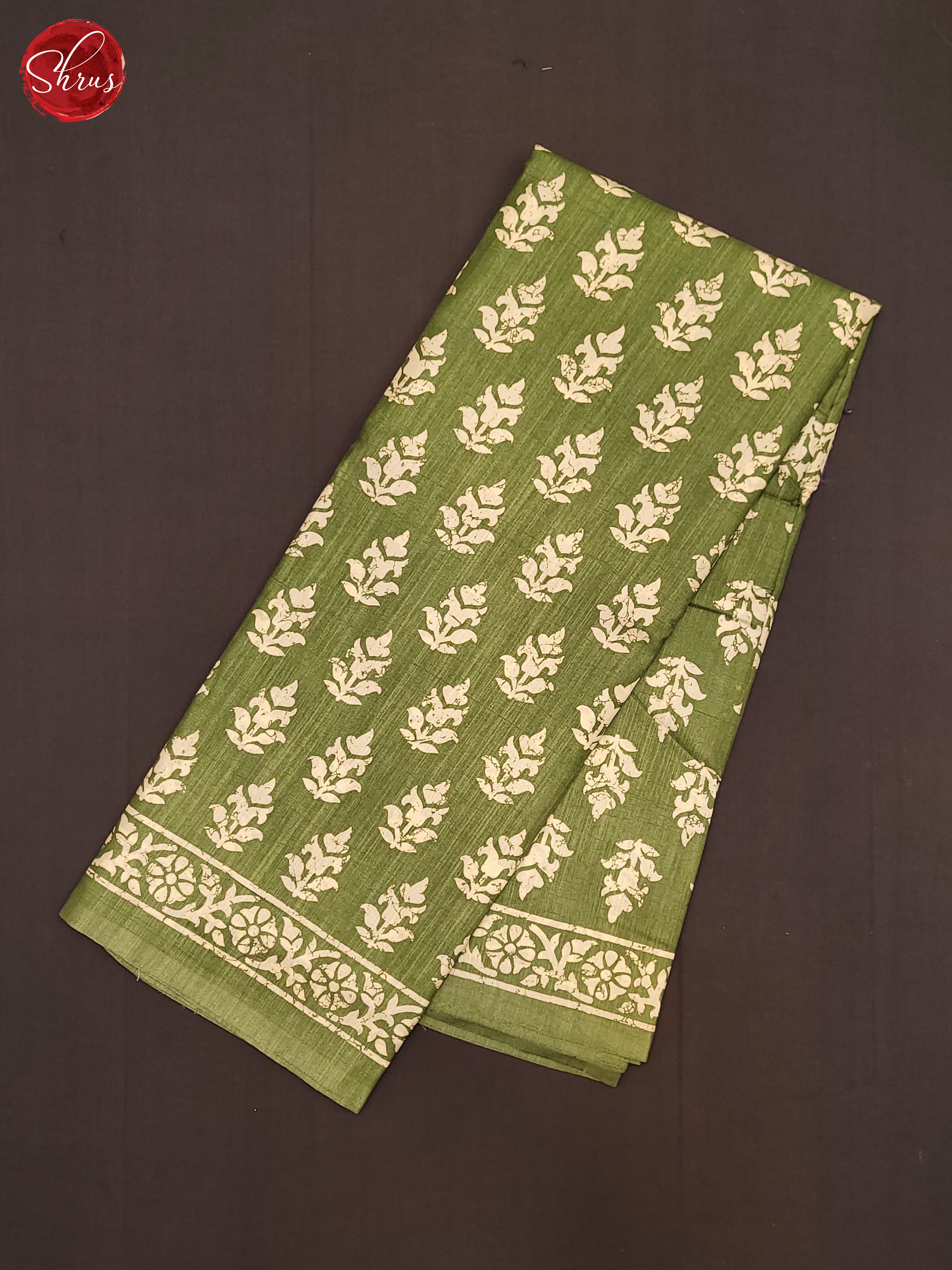 Green (Single Tone) - Semi Crepe Saree - Shop on ShrusEternity.com