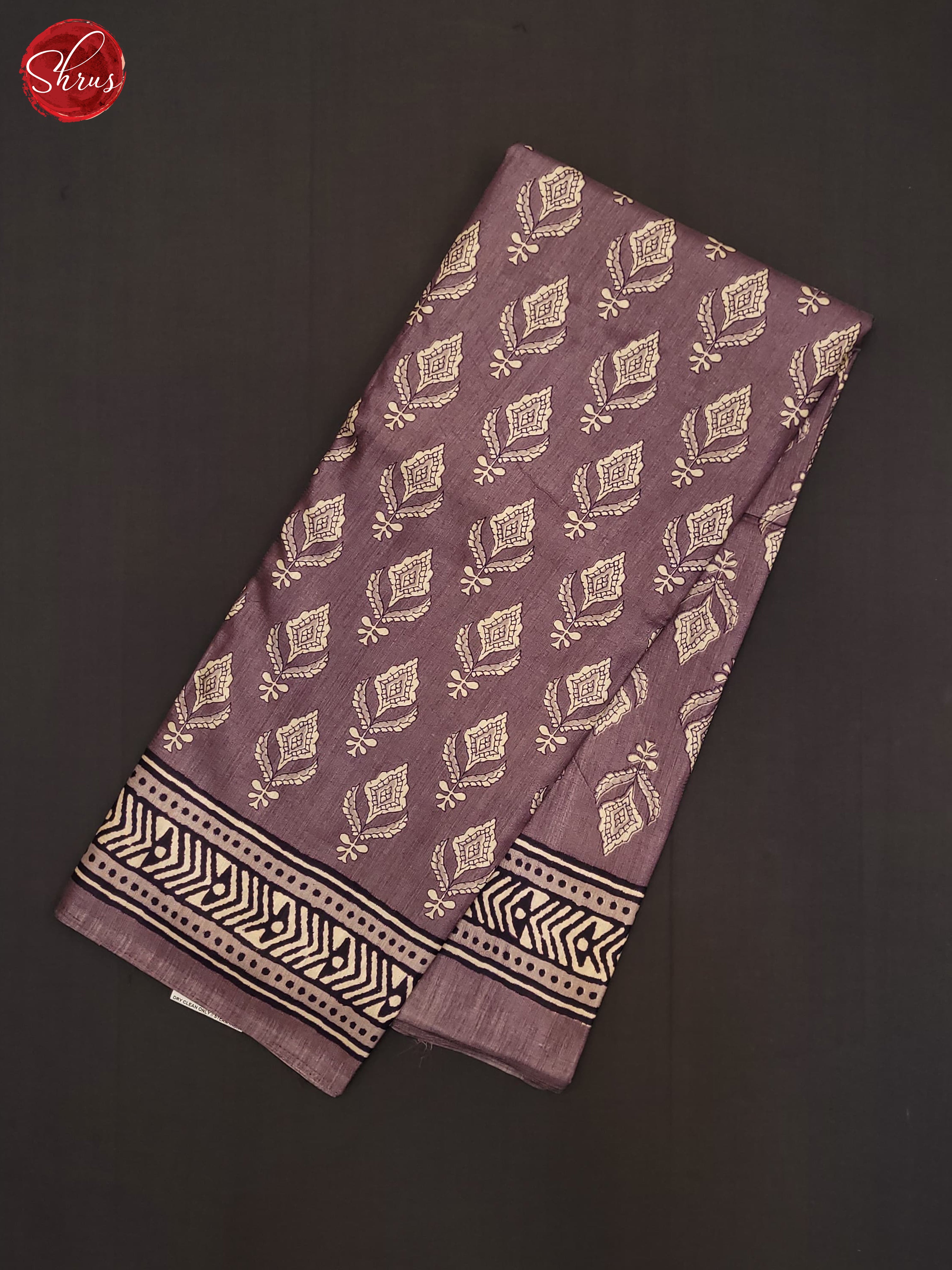 Mild Lavender(Single Tone) - Semi Crepe Saree - Shop on ShrusEternity.com