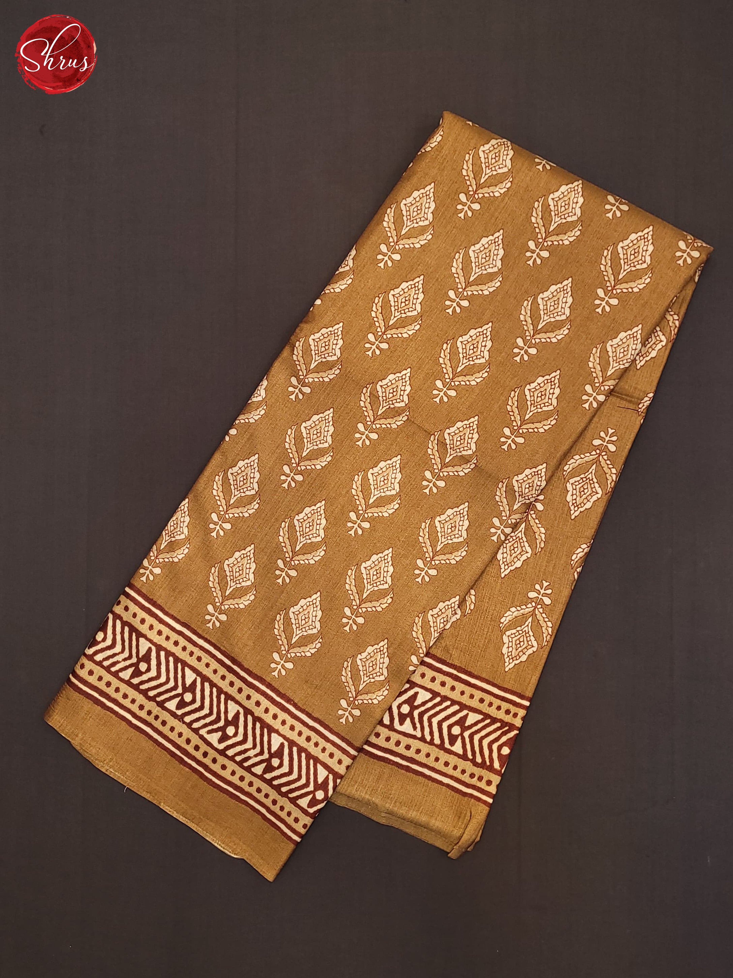 Beige(Single Tone) - Semi Crepe Saree - Shop on ShrusEternity.com