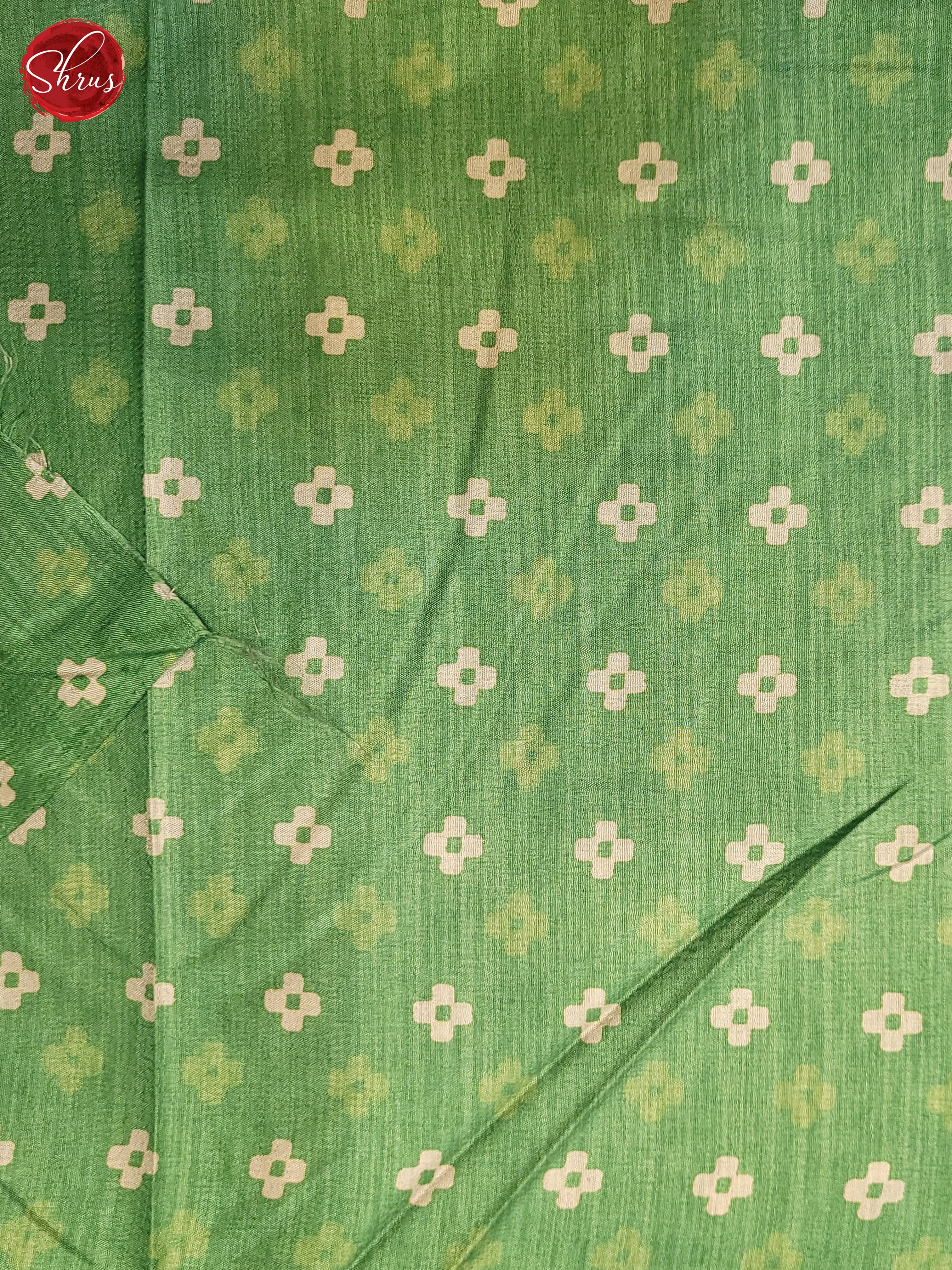 Green(Single Tone) - Semi Crepe Saree - Shop on ShrusEternity.com