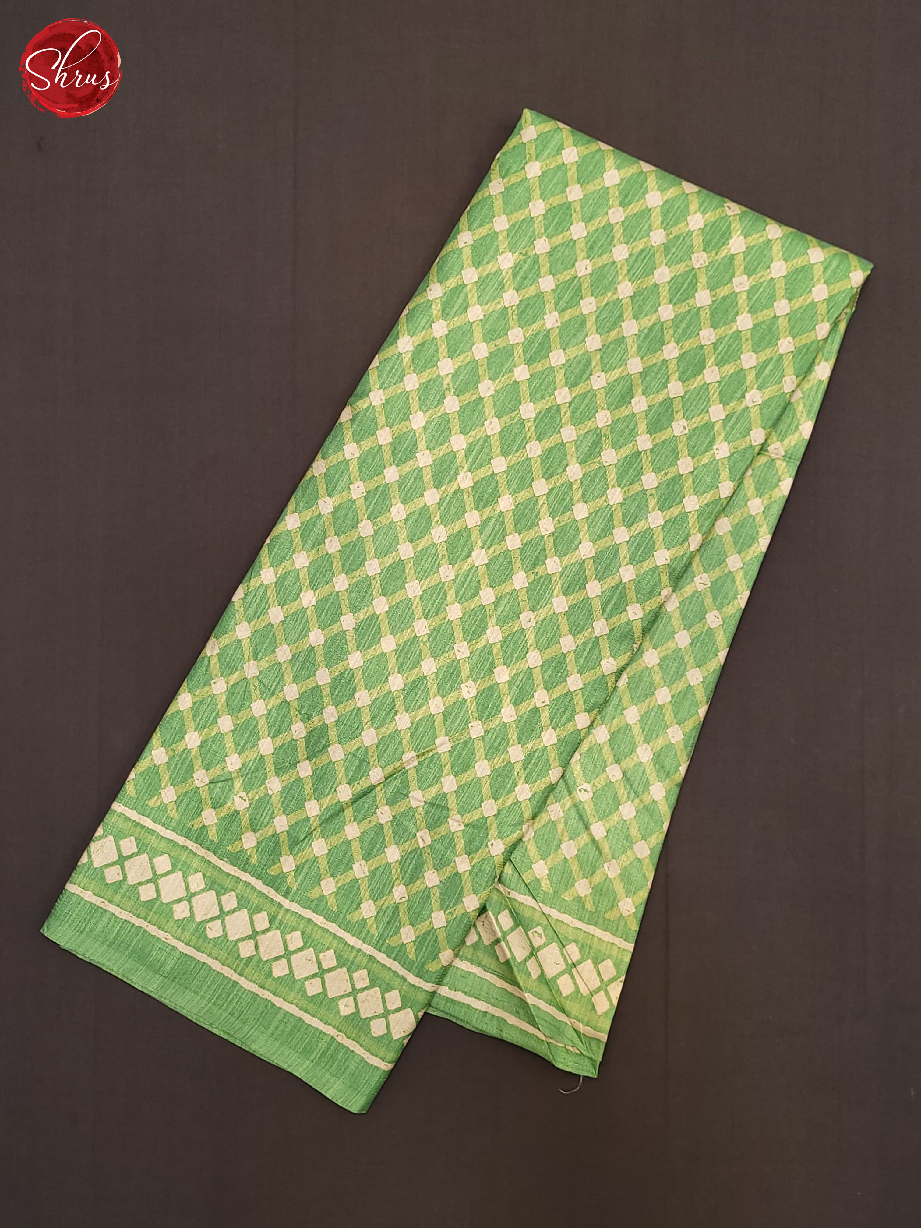 Green(Single Tone) - Semi Crepe Saree - Shop on ShrusEternity.com