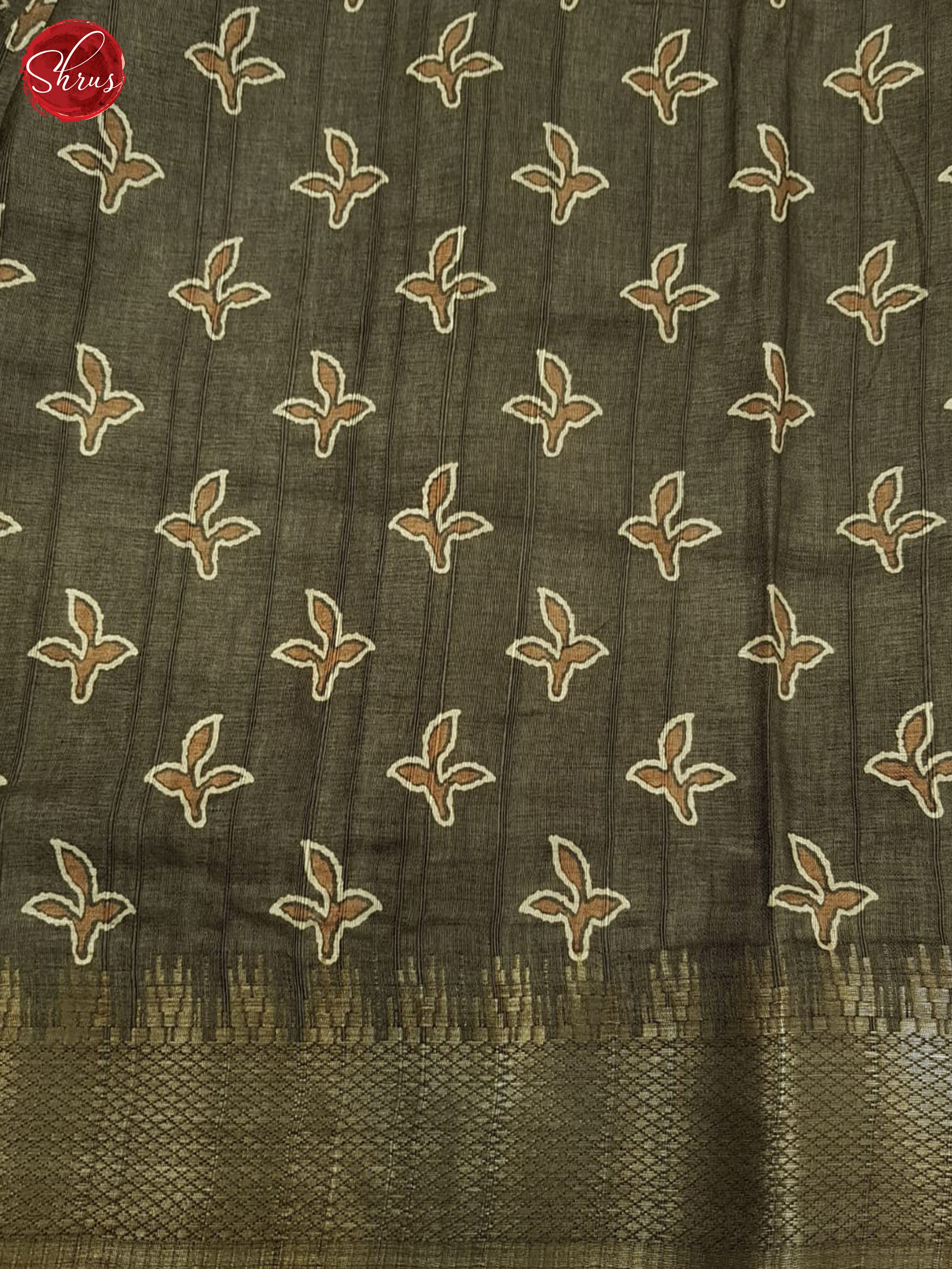 Brown(Single Tone) - Semi crepe Saree - Shop on ShrusEternity.com