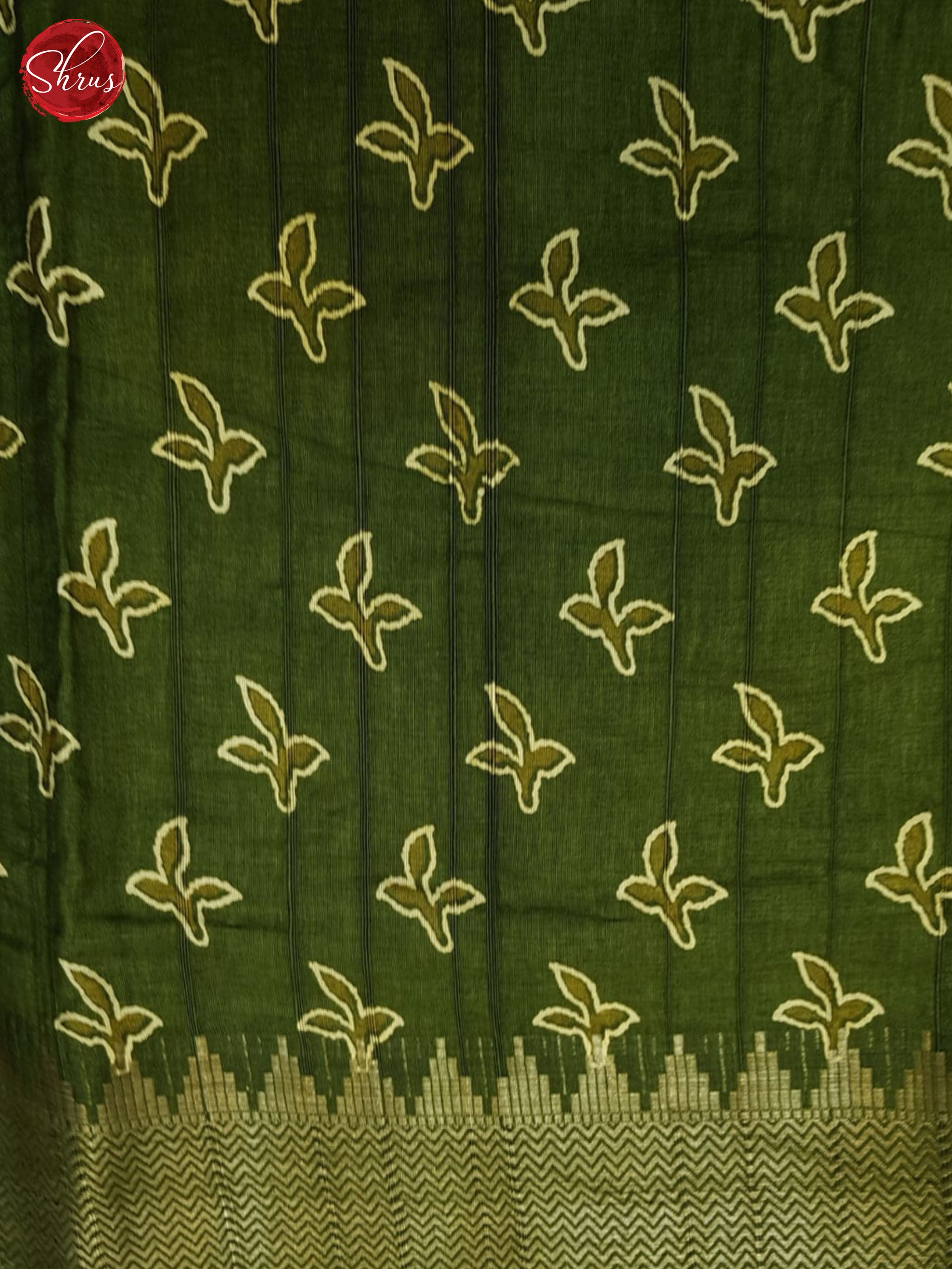 Green(Single Tone)- Semi crepe Saree - Shop on ShrusEternity.com