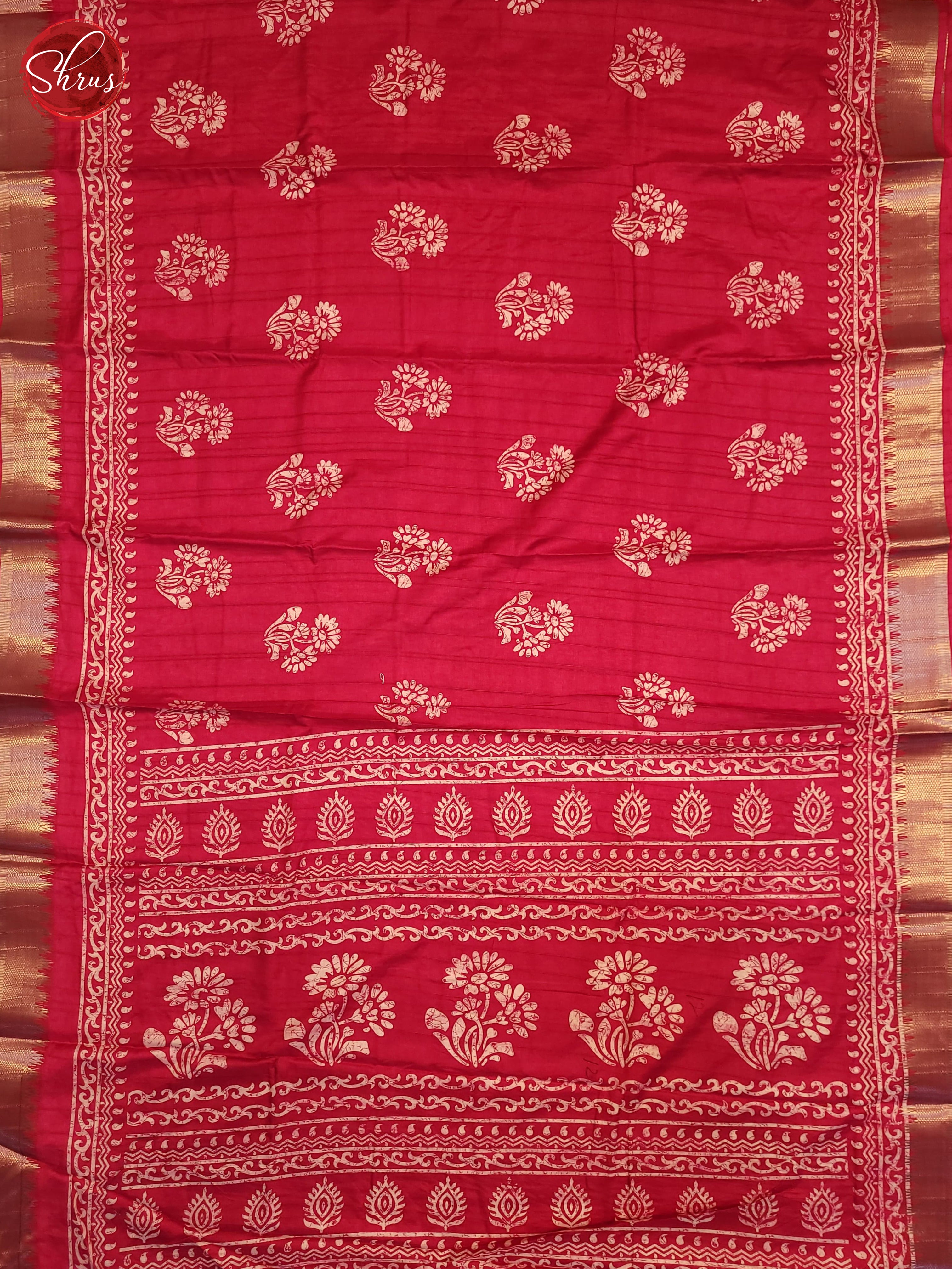 Pink(Single Tone) - Semi Crepe Saree - Shop on ShrusEternity.com