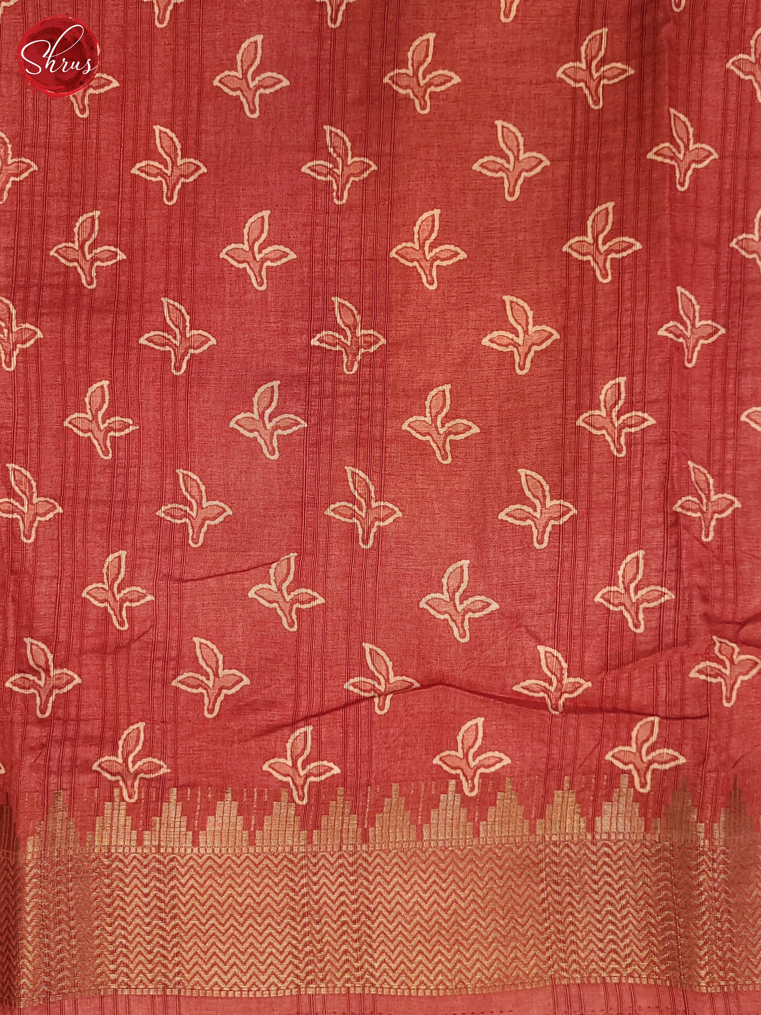 Peachish Pink(Single Tone) - Semi Crepe Saree - Shop on ShrusEternity.com