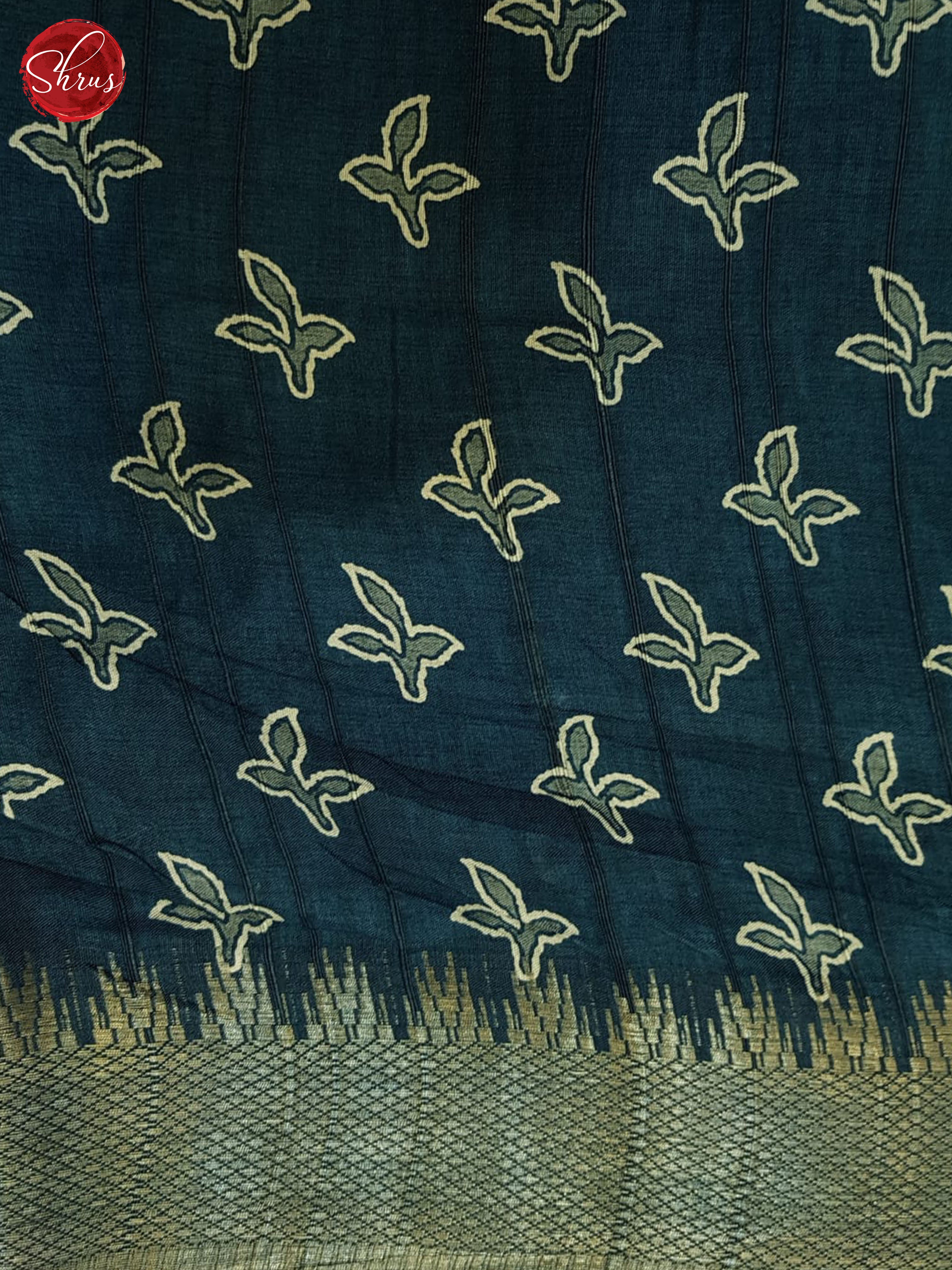 Blue(Single Tone) - Semi crepe Saree - Shop on ShrusEternity.com