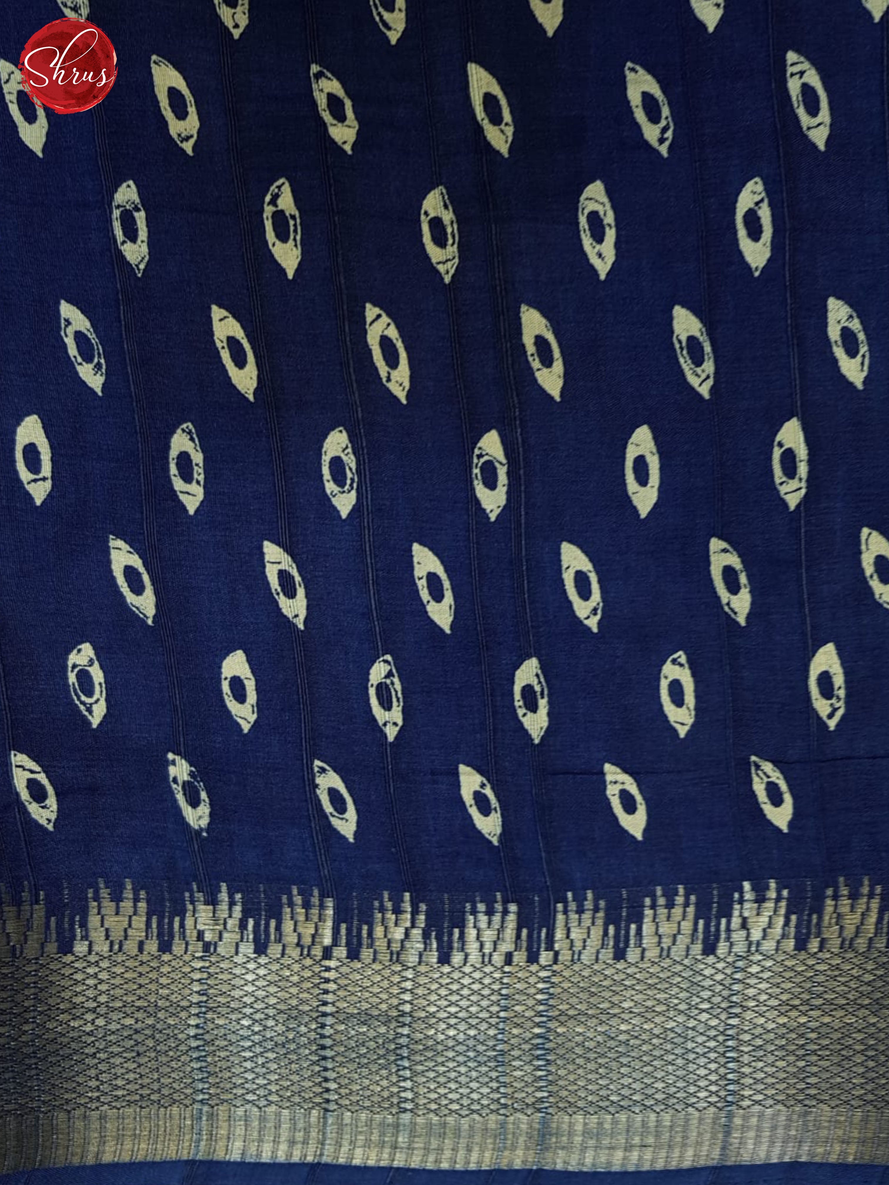 Blue(SIngle Tone) - Semi Crepe Saree - Shop on ShrusEternity.com