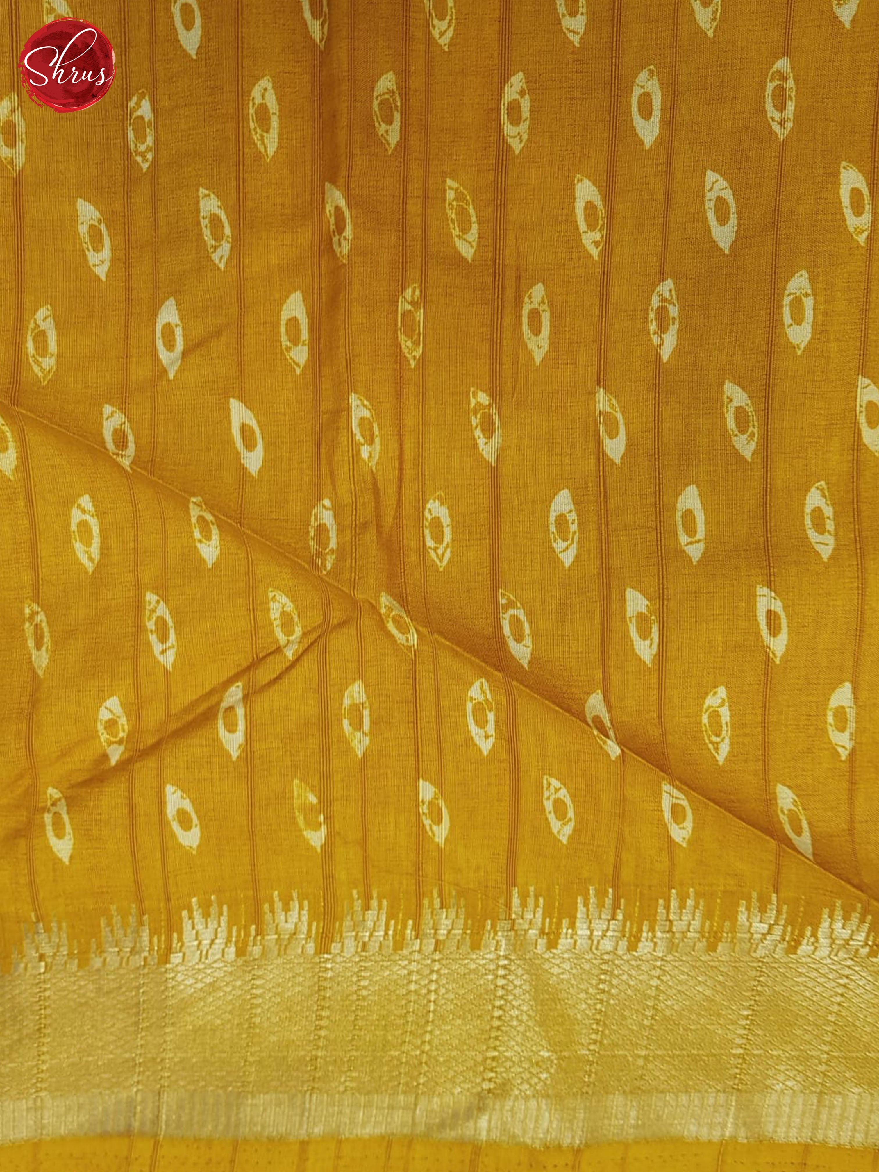 Yellow(Single Tone)- Semi Crepe Saree - Shop on ShrusEternity.com