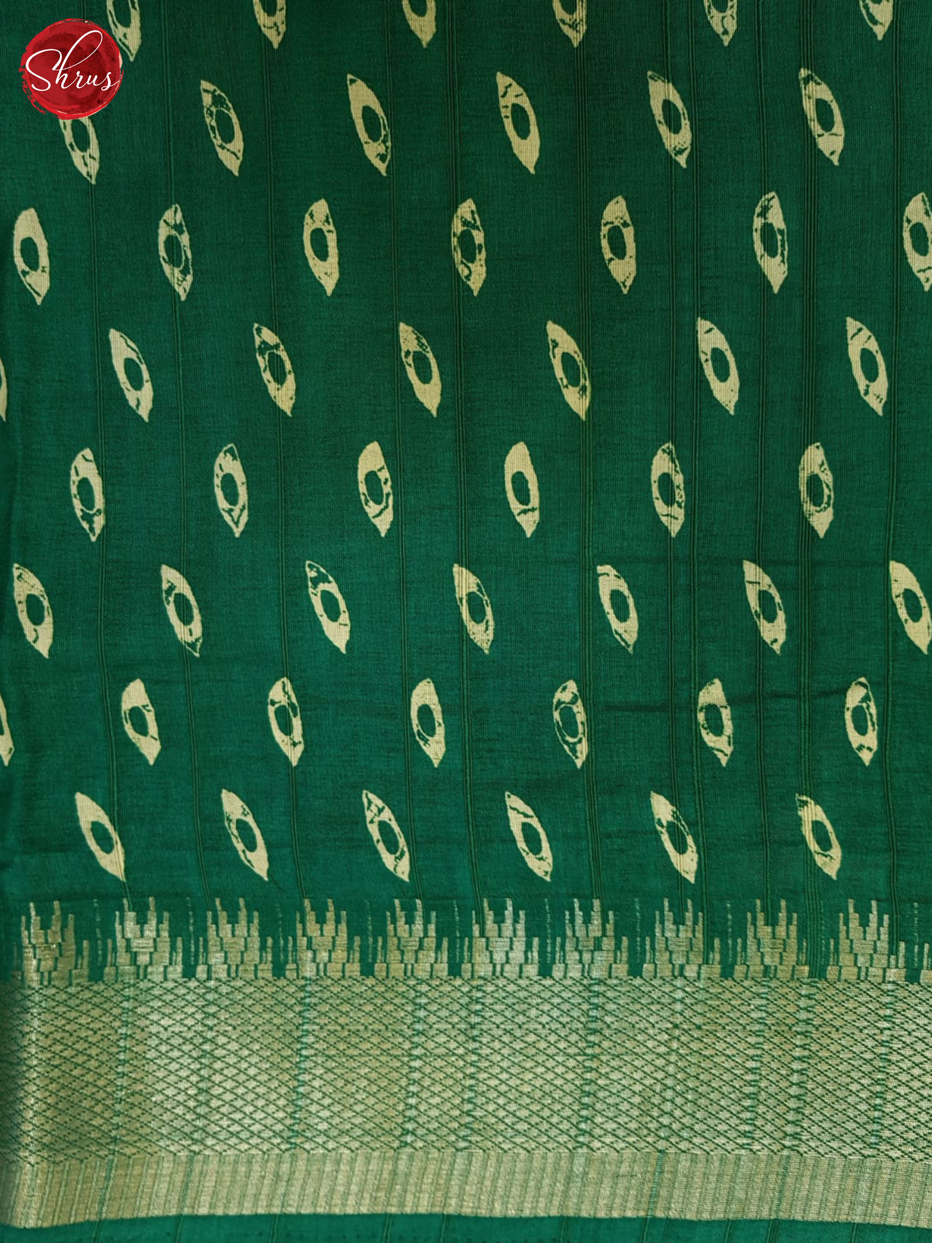 Green(Single Tone) - Semi Crepe Saree - Shop on ShrusEternity.com