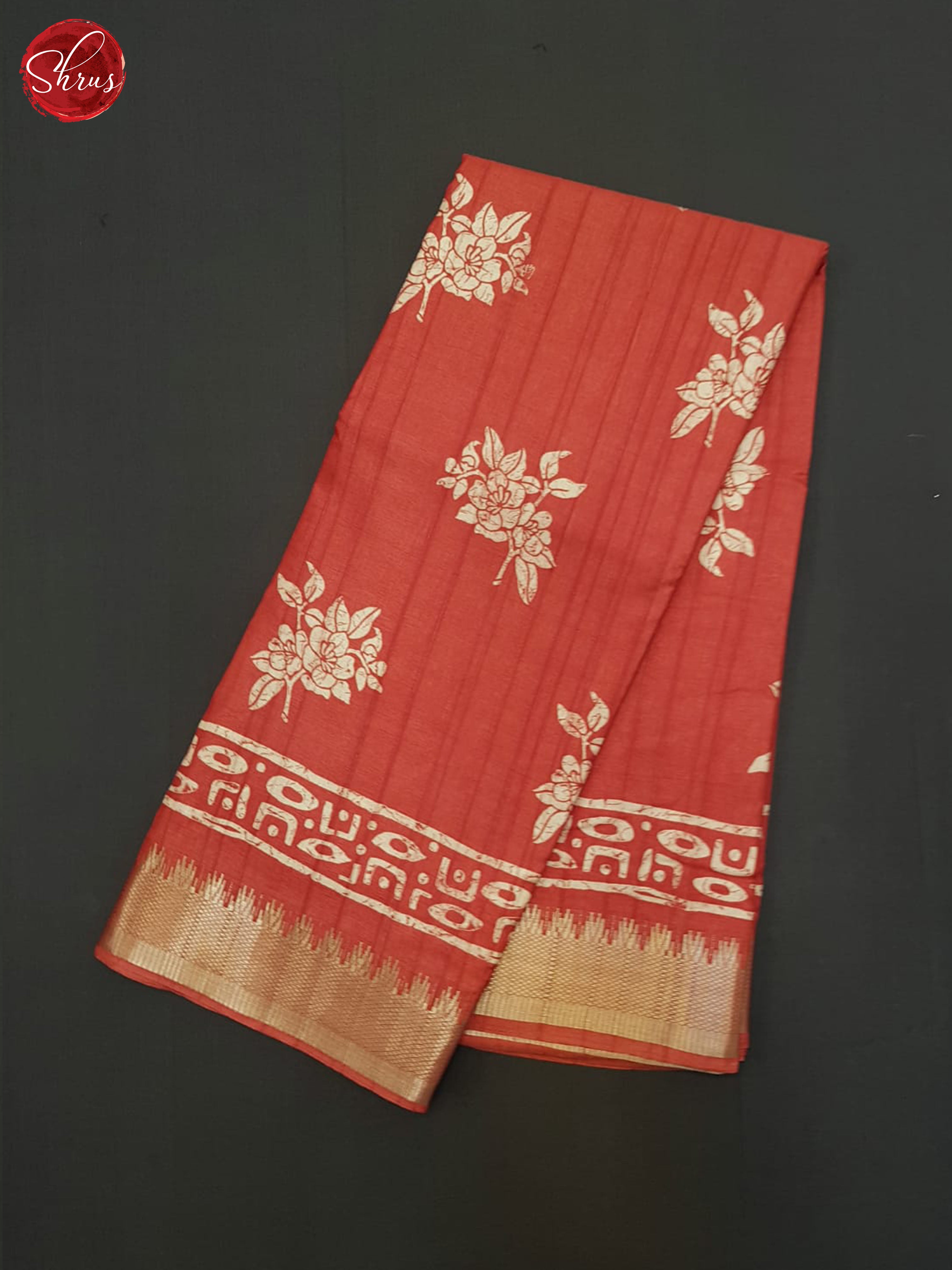 Red(Single Tone) - Semi Crepe Saree - Shop on ShrusEternity.com