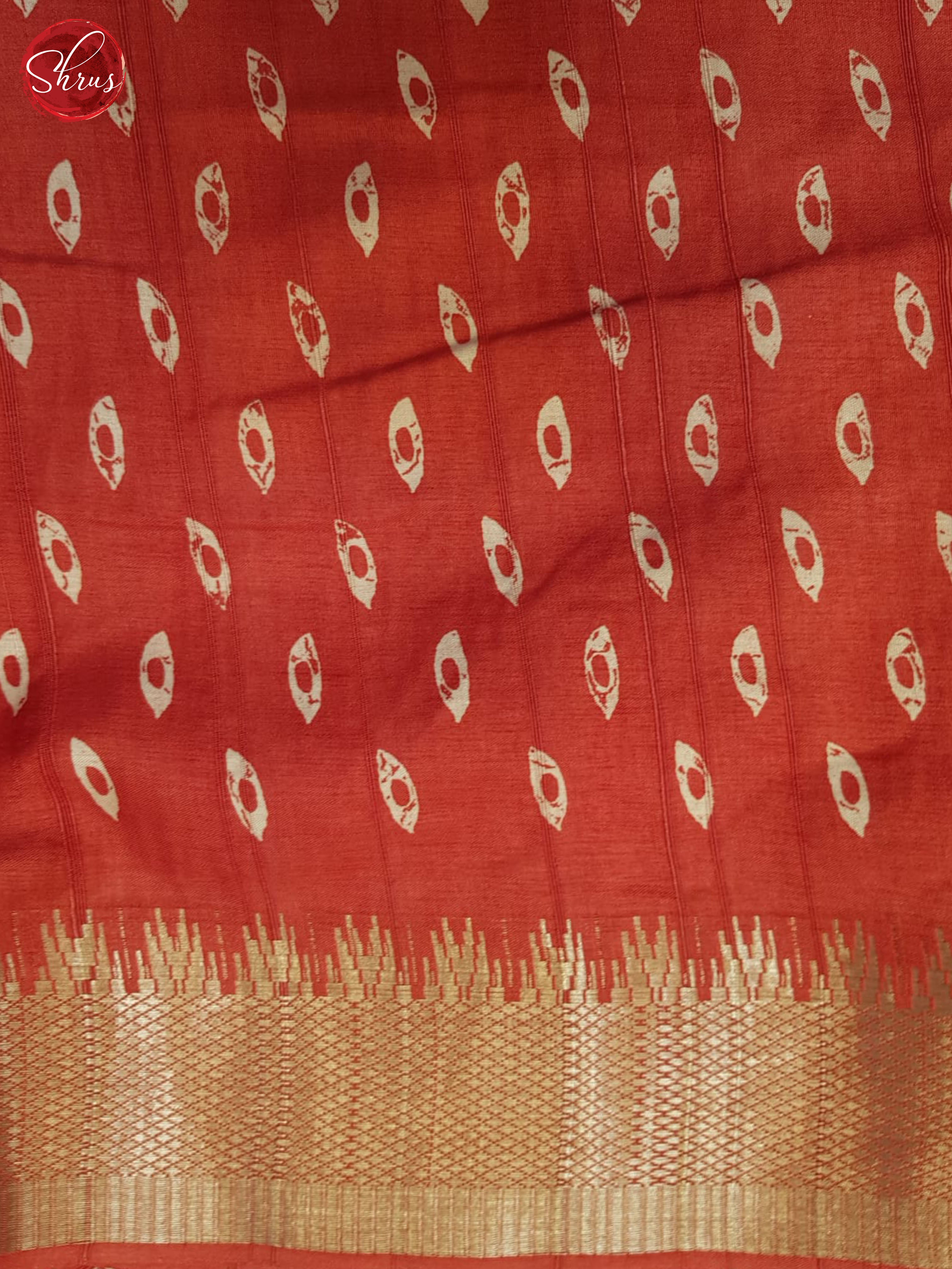 Red(Single Tone) - Semi Crepe Saree - Shop on ShrusEternity.com