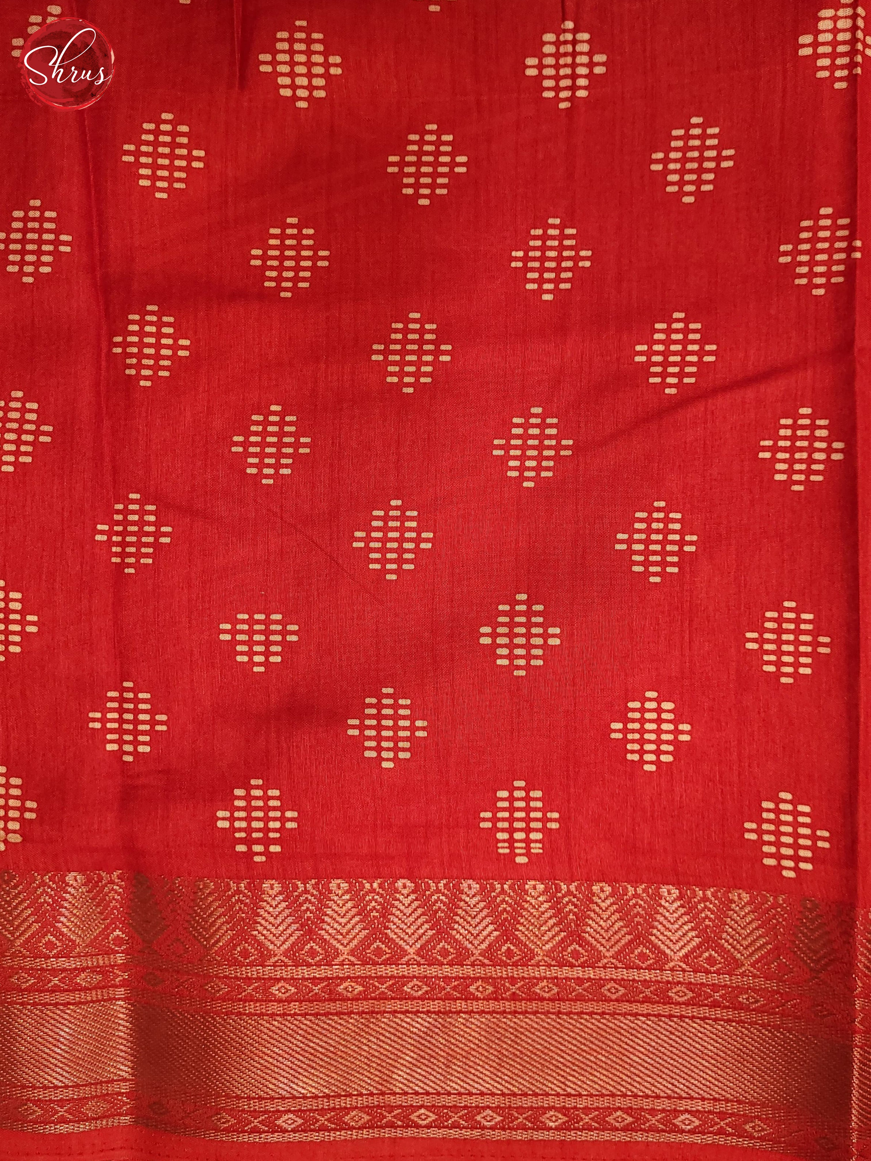 Red(Single Tone) - Semi Crepe Saree - Shop on ShrusEternity.com