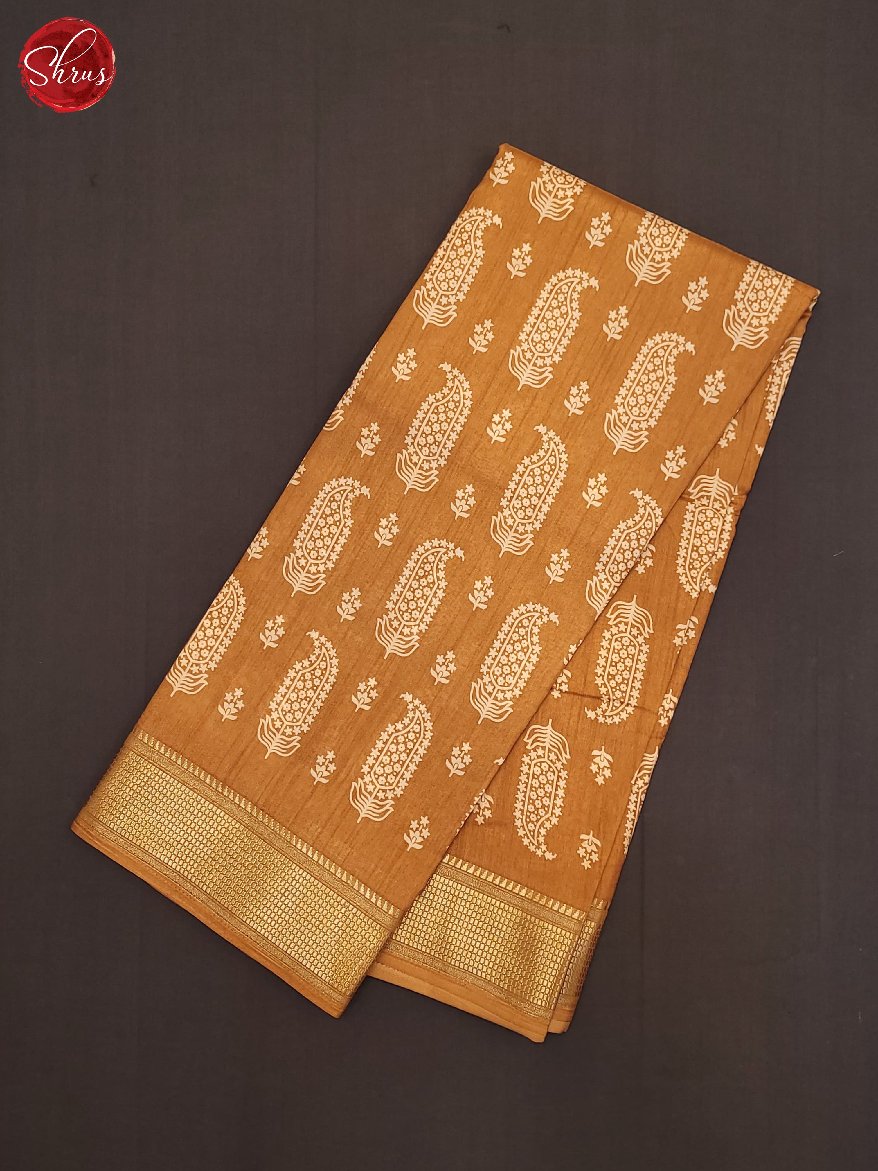 Beige(Single Tone)- Semi Crepe Saree - Shop on ShrusEternity.com