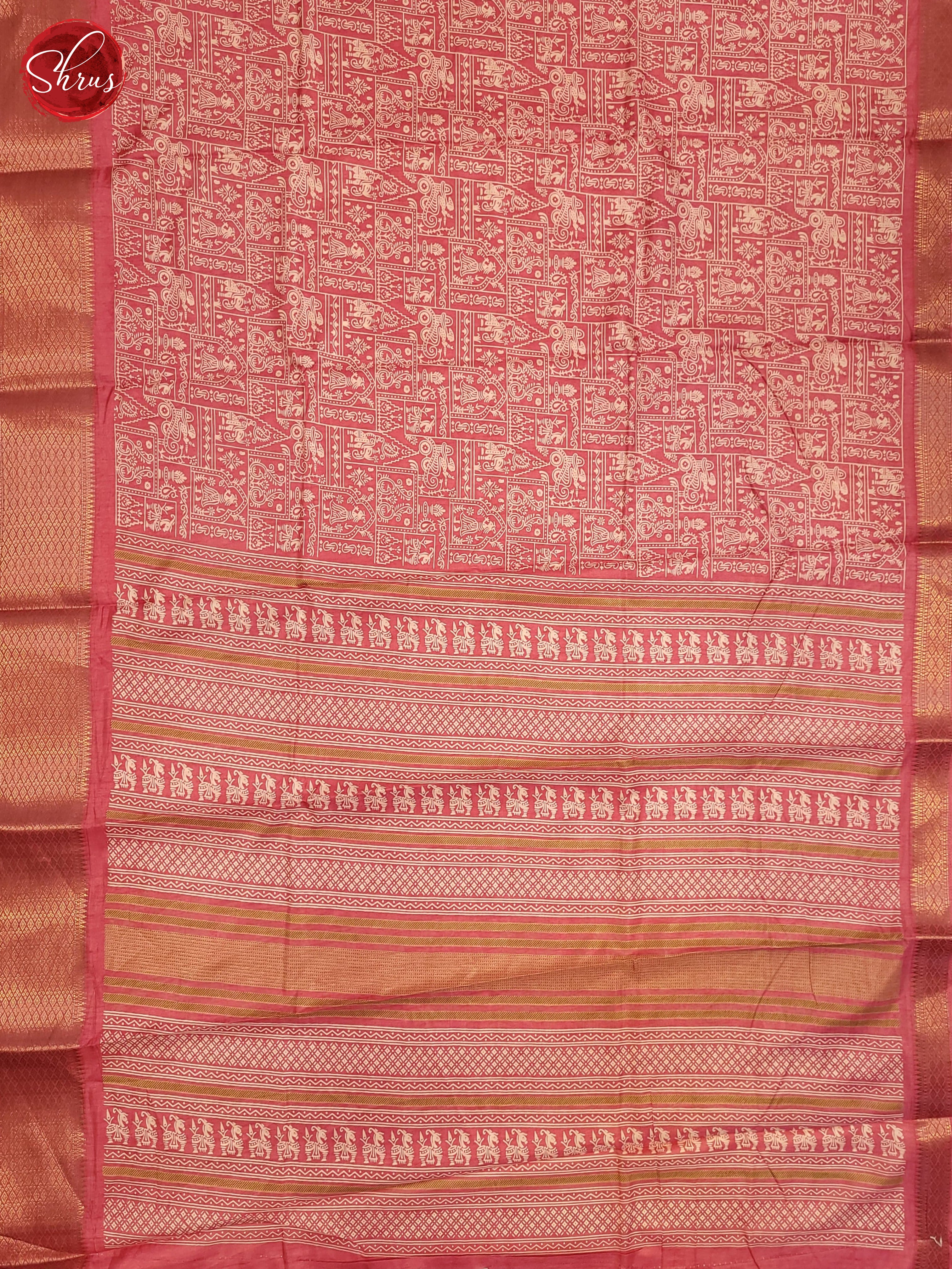 Pink(Single Tone) - Semi Crepe Saree - Shop on ShrusEternity.com