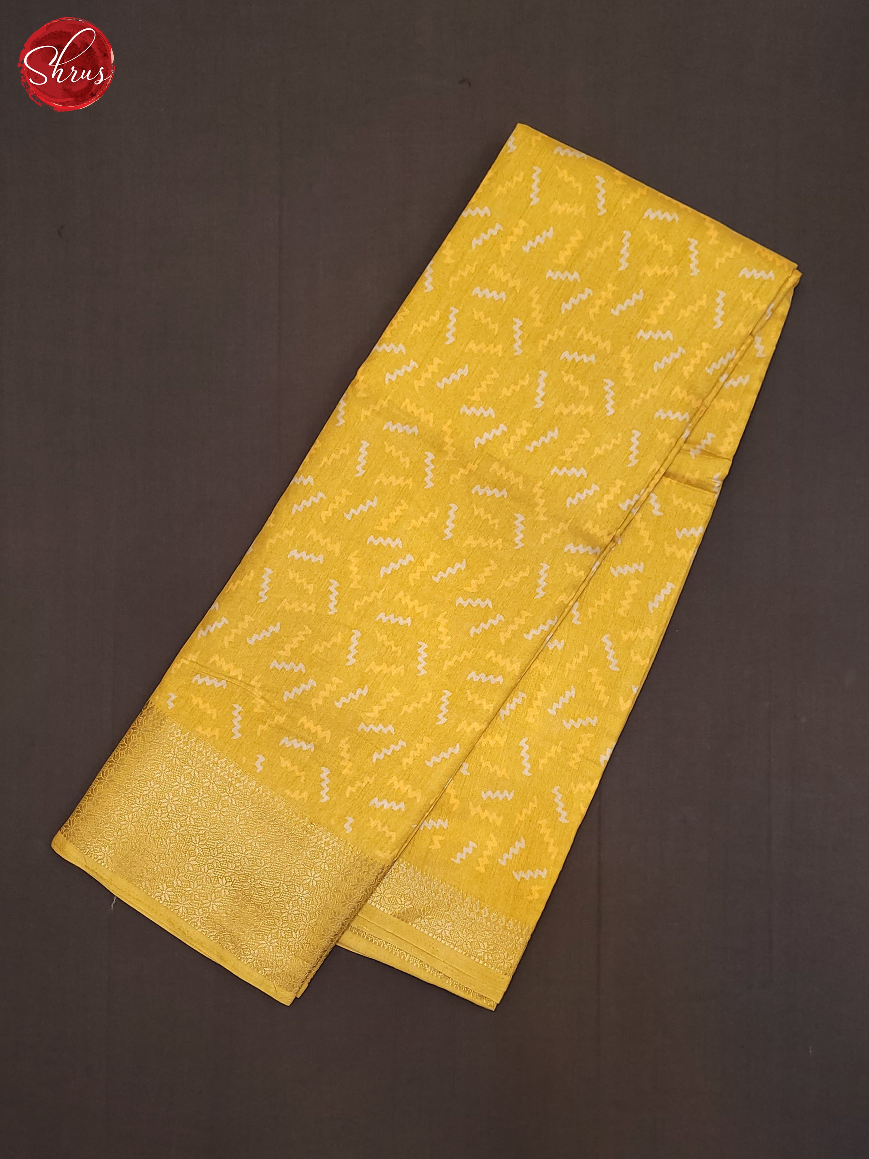 Yellow(Single Tone) - Semi Crepe Saree - Shop on ShrusEternity.com