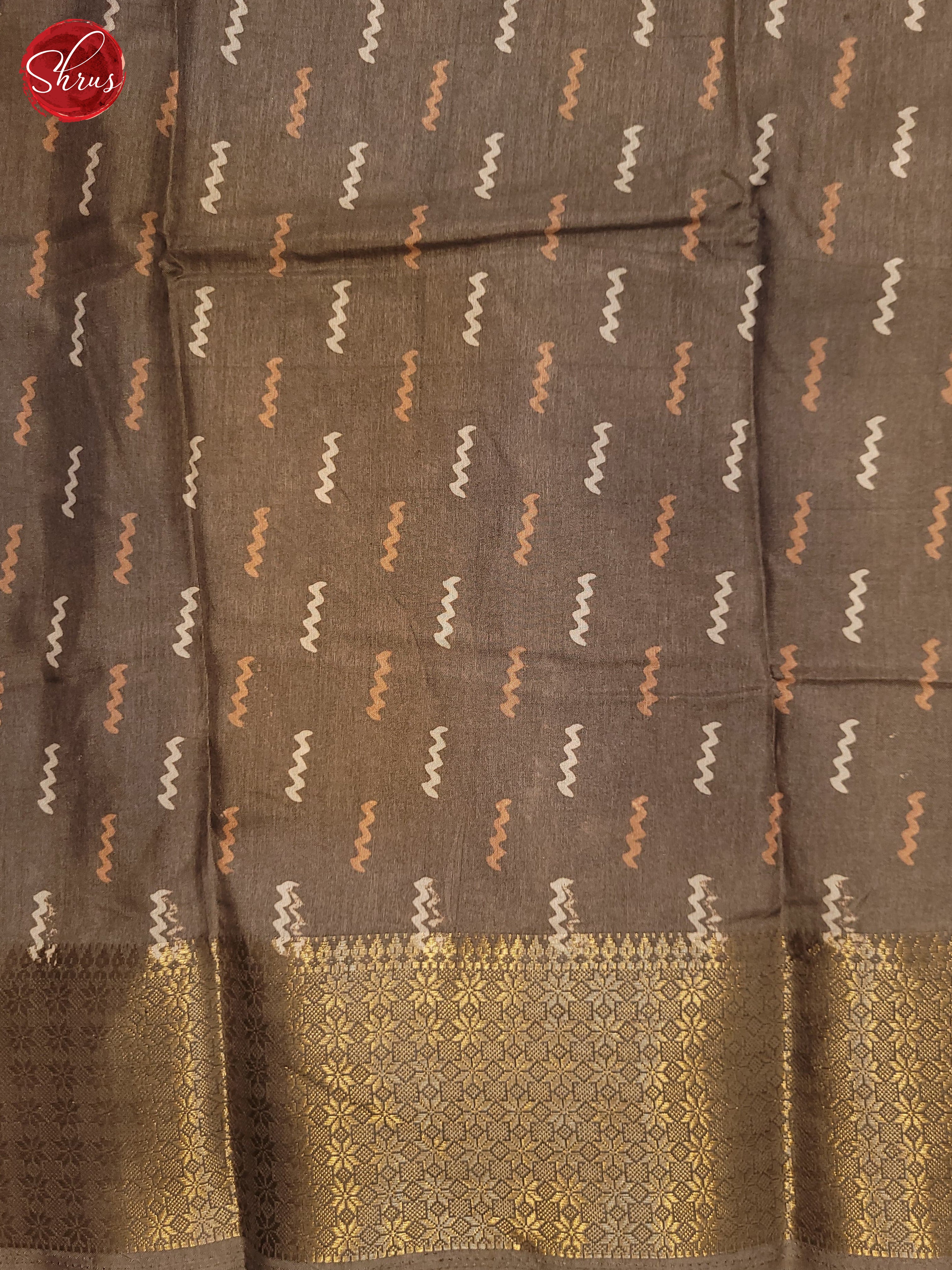 Brown(SIngle Tone)- Semi Crepe Saree - Shop on ShrusEternity.com