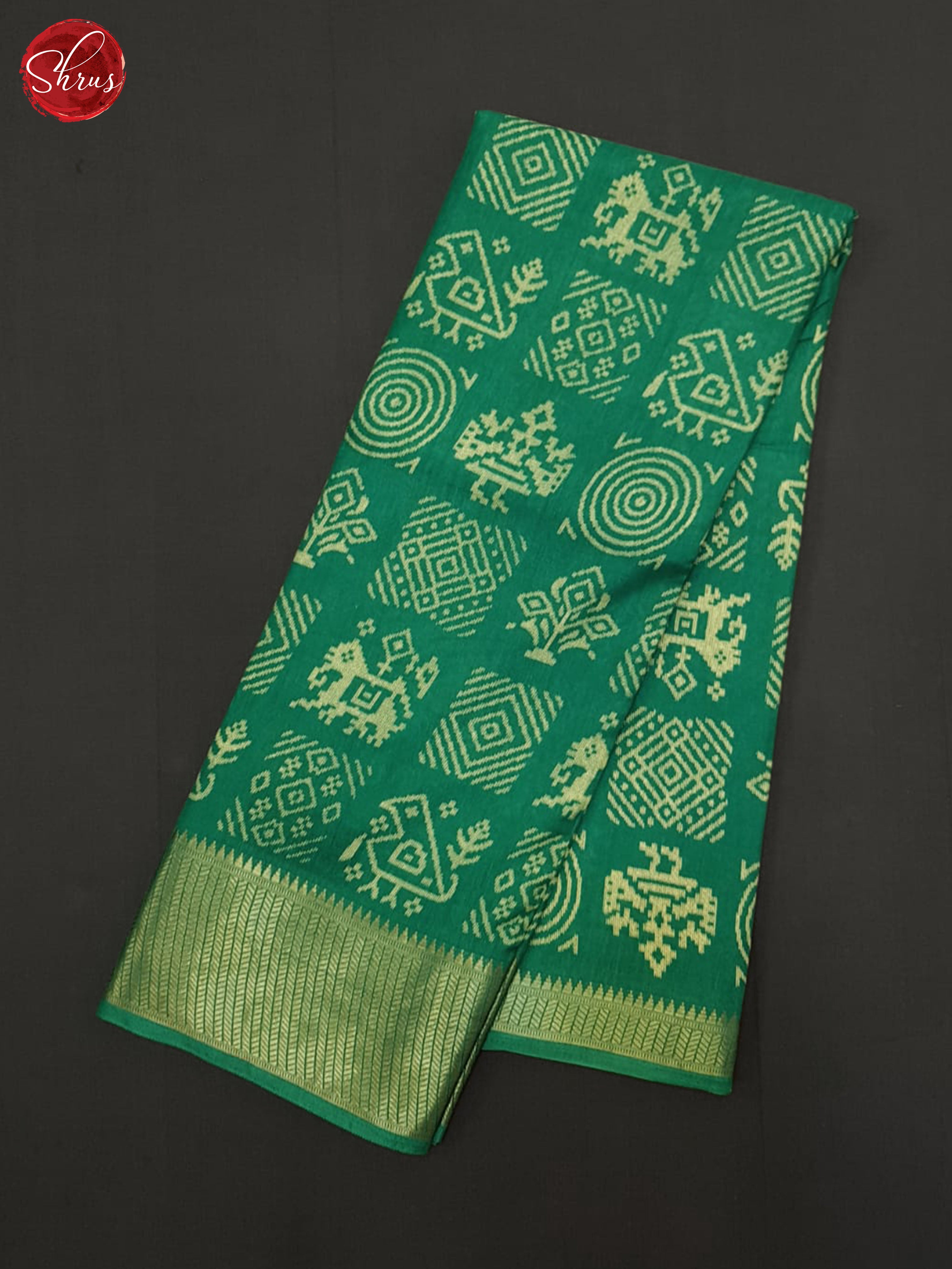 Green(Single Tone) - Semi crepe Saree - Shop on ShrusEternity.com