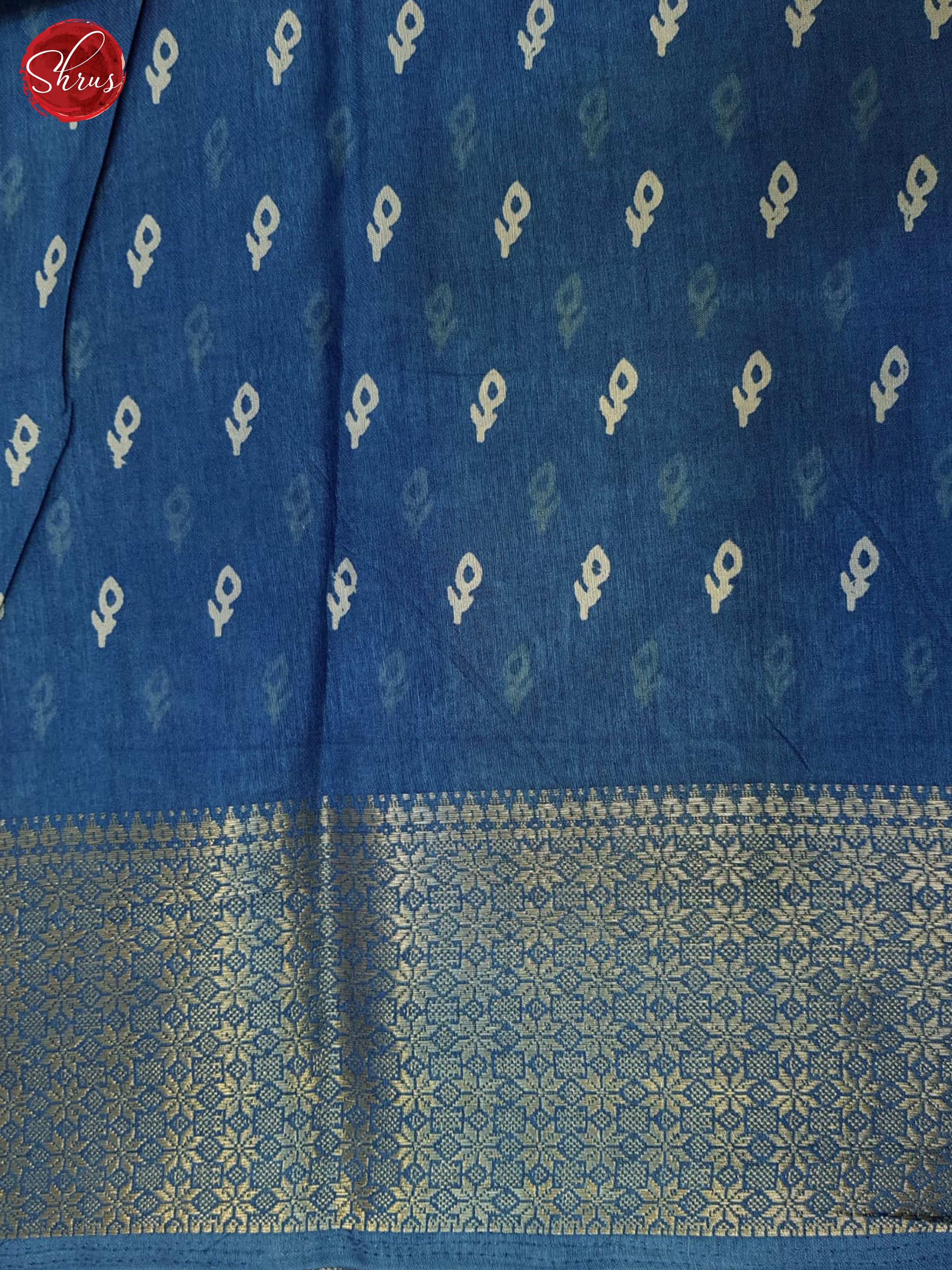 Blue(Single Tone) - Semi Crepe Saree - Shop on ShrusEternity.com