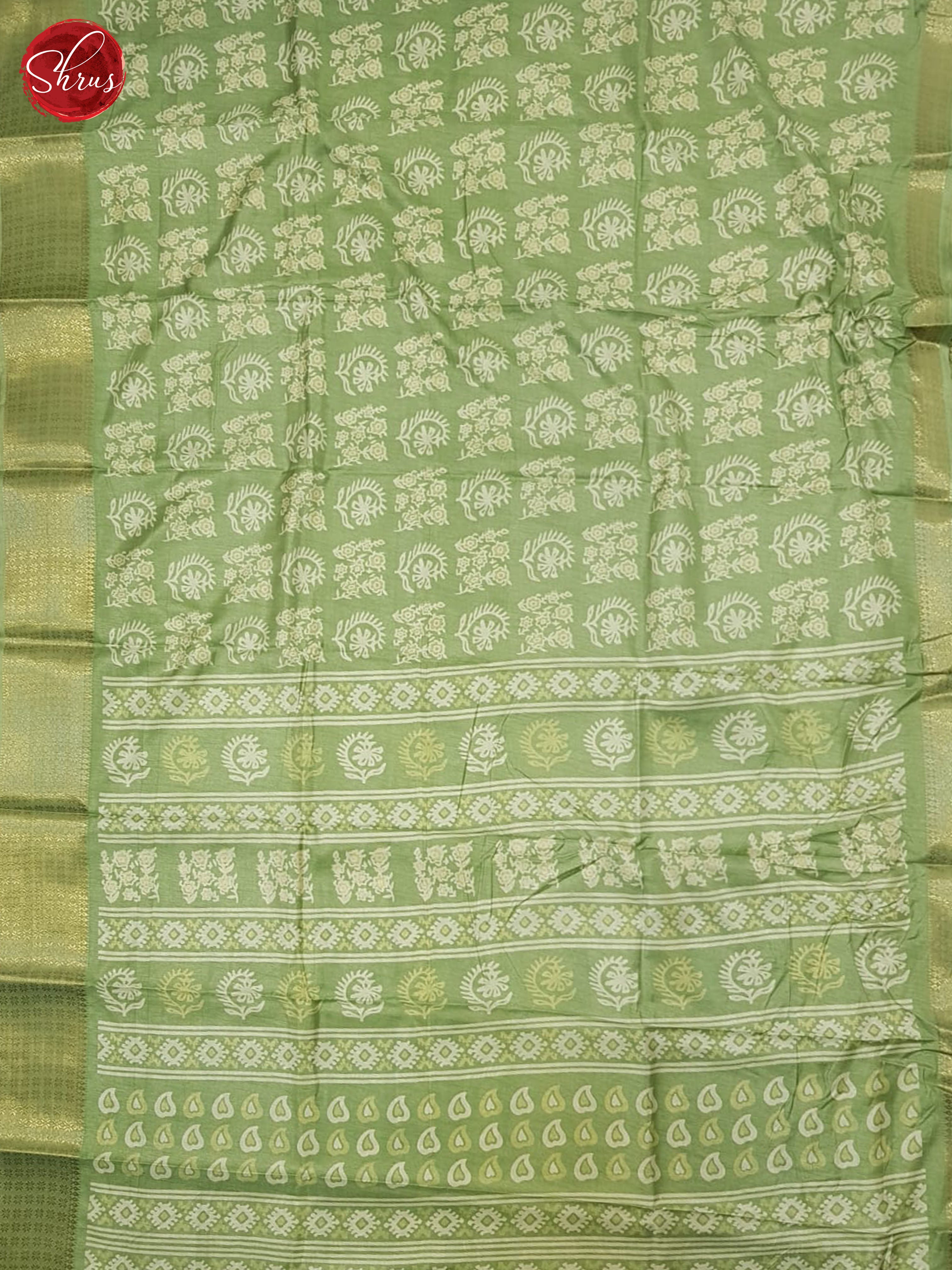 Green(Single Tone) - Semi crepe Saree - Shop on ShrusEternity.com