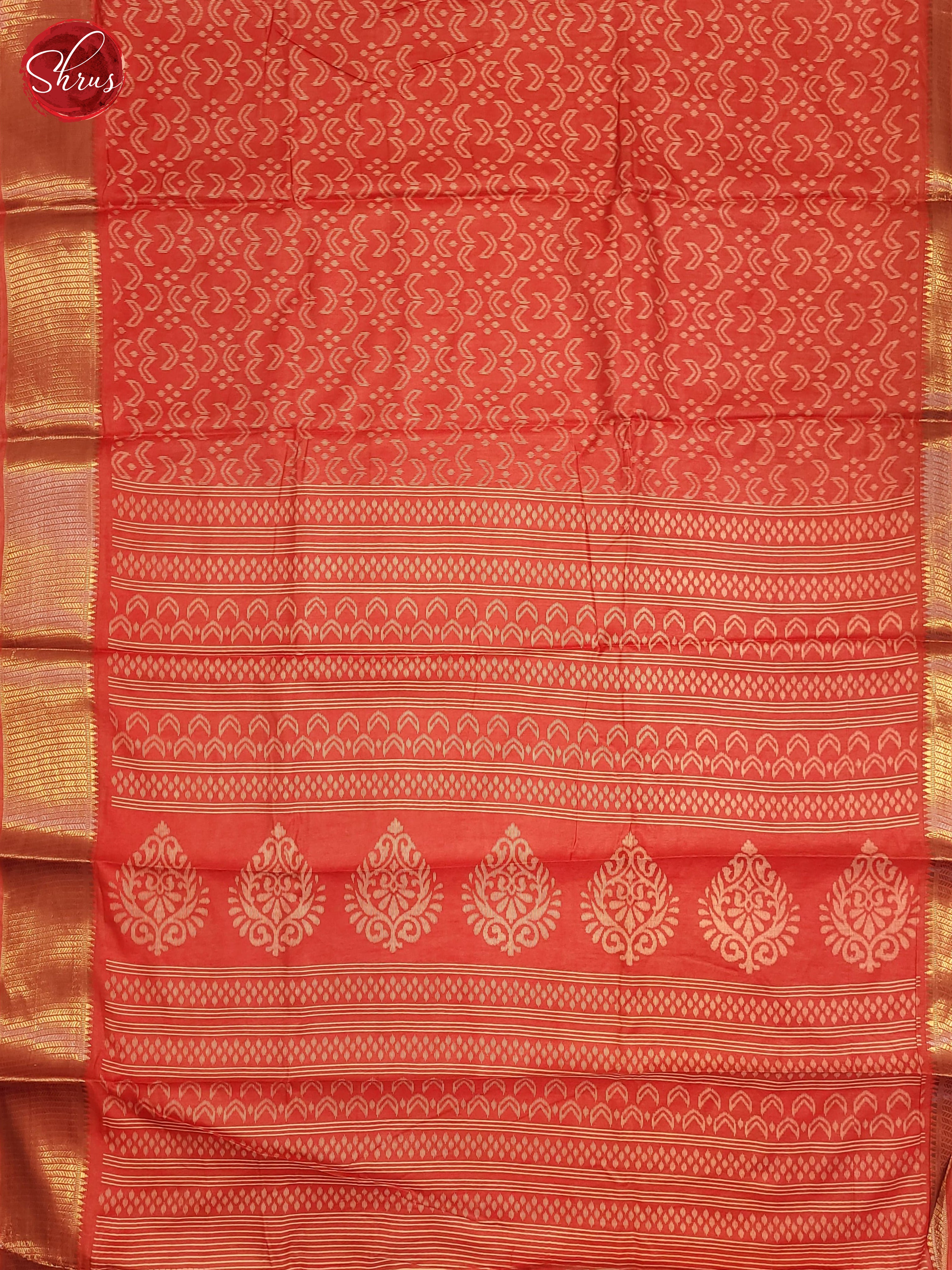 Peachish Pink(Single Tone) - Semi Crepe Saree - Shop on ShrusEternity.com