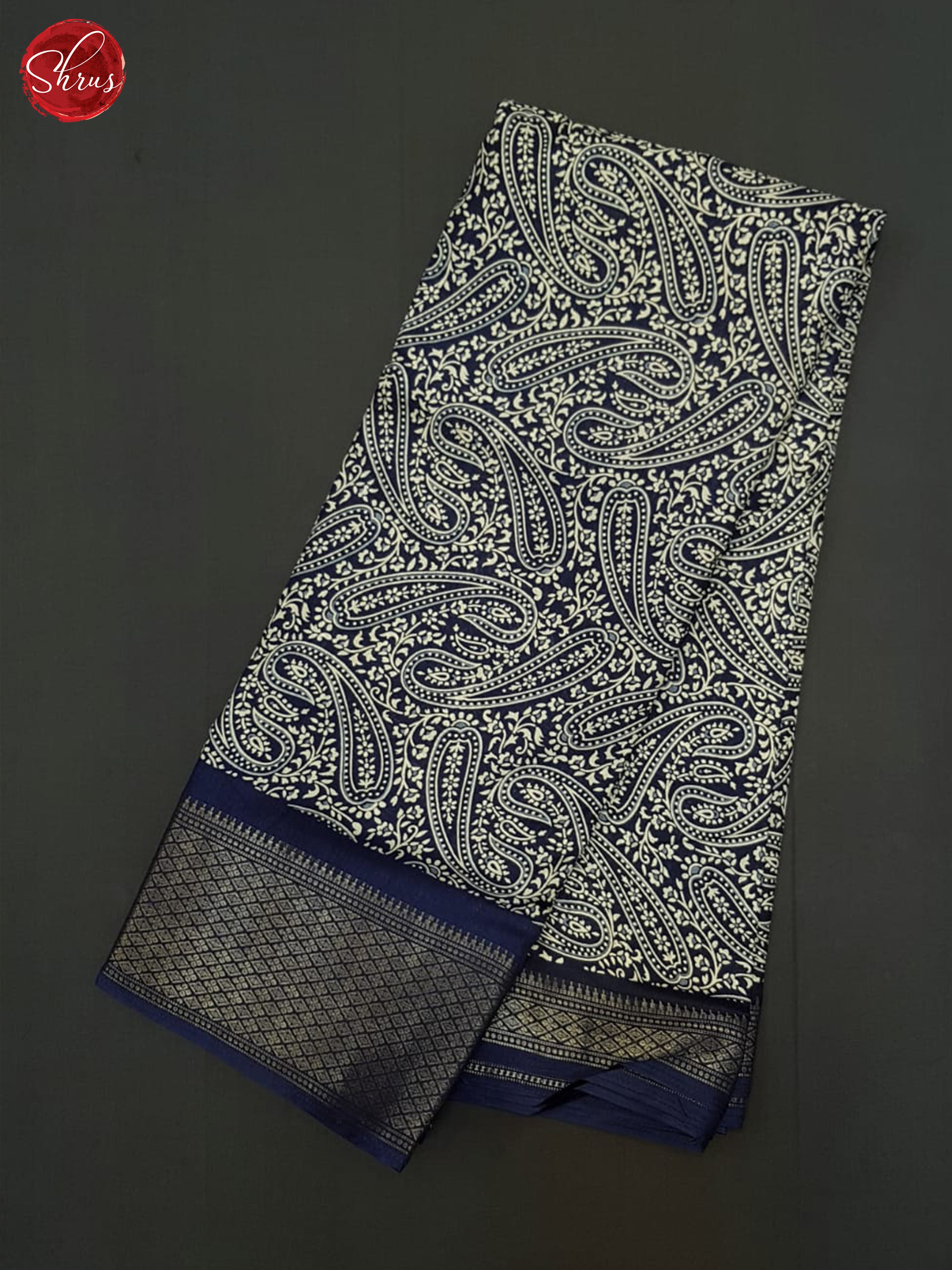 Blue(Single Tone) - Semi crepe Saree - Shop on ShrusEternity.com