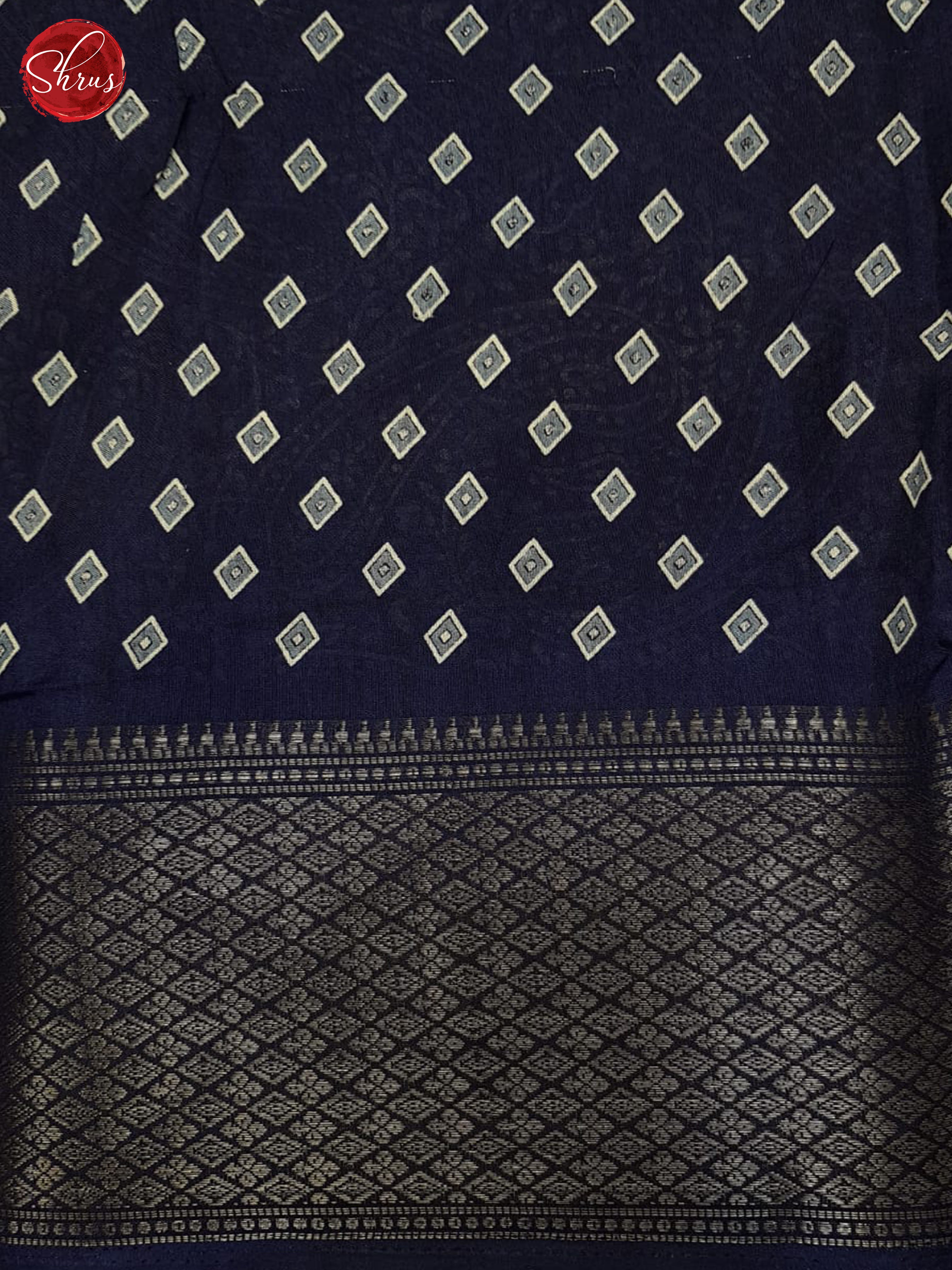 Blue(Single Tone) - Semi crepe Saree - Shop on ShrusEternity.com