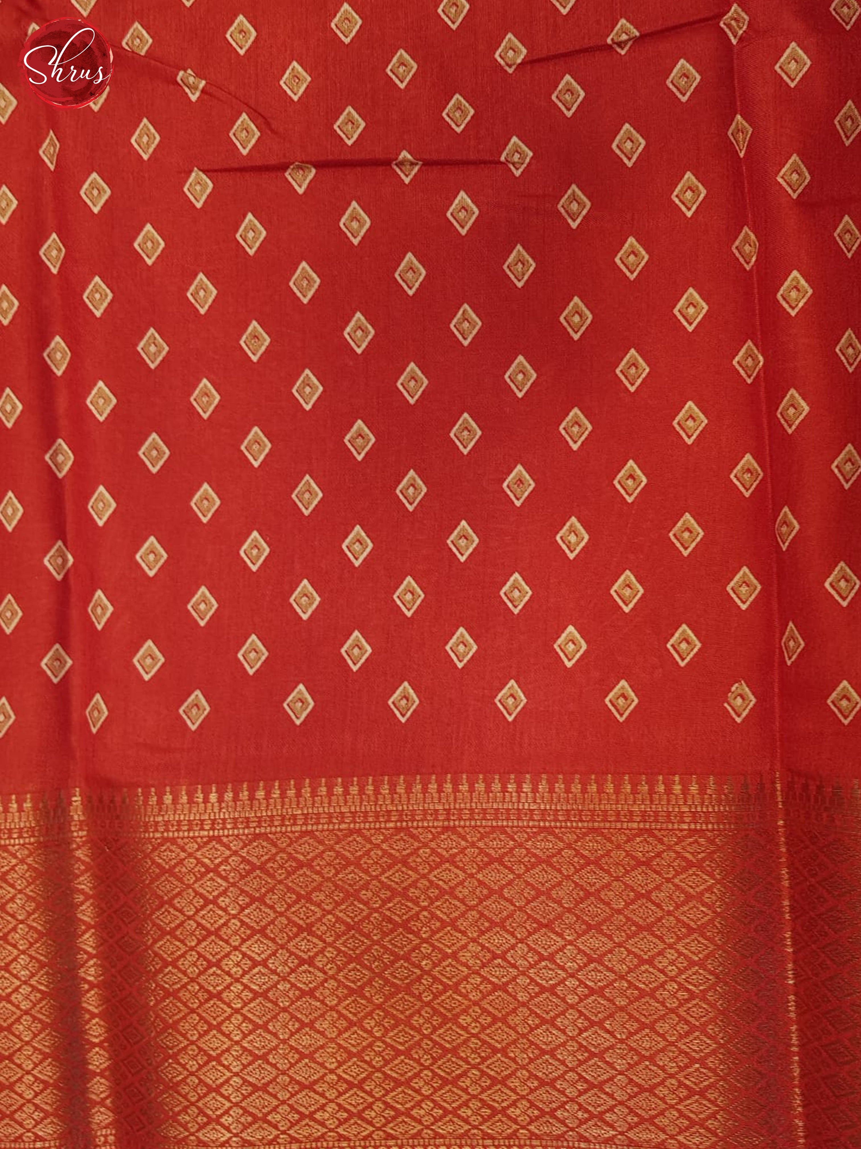 Red(Single tone) - Semi Crepe Saree - Shop on ShrusEternity.com