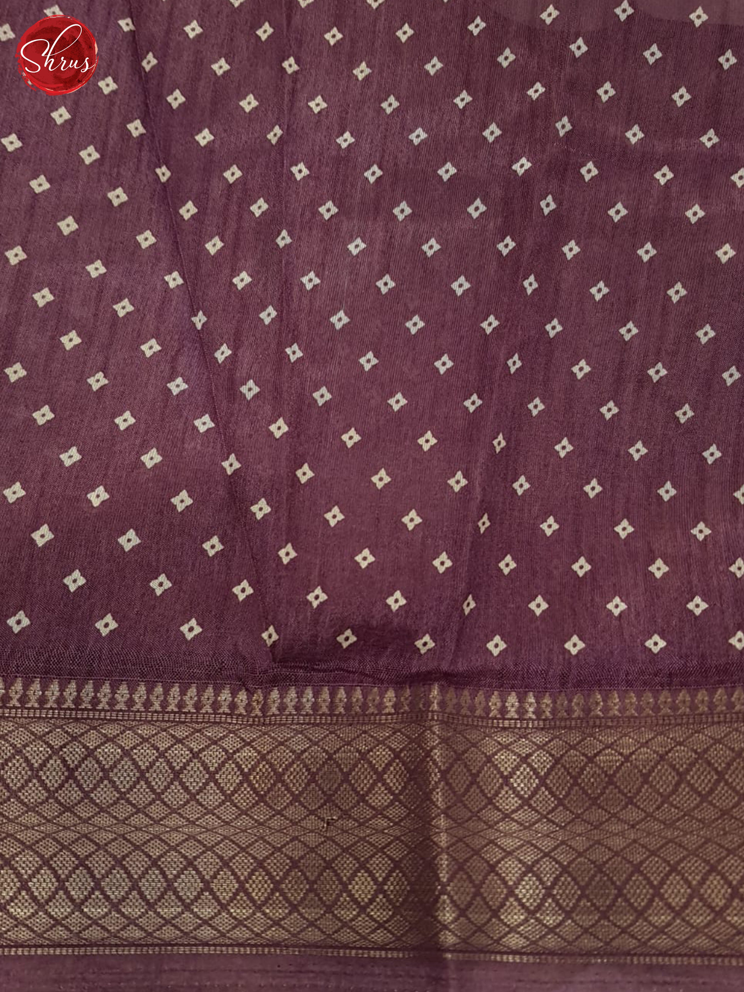 Dusty Wine(Single Tone)- Semi crepe Saree - Shop on ShrusEternity.com