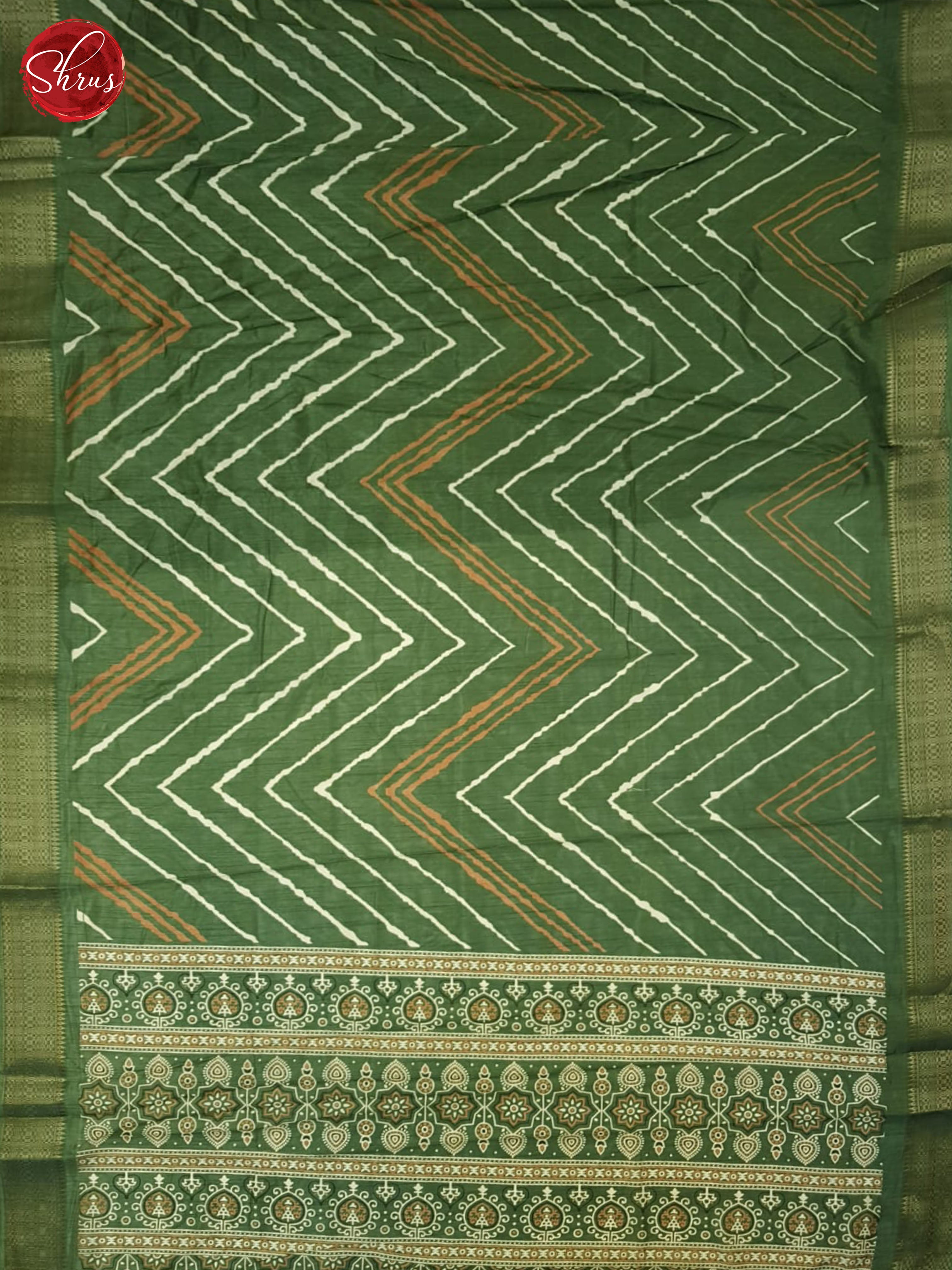 Green(Single Tone) - Semi crepe Saree - Shop on ShrusEternity.com