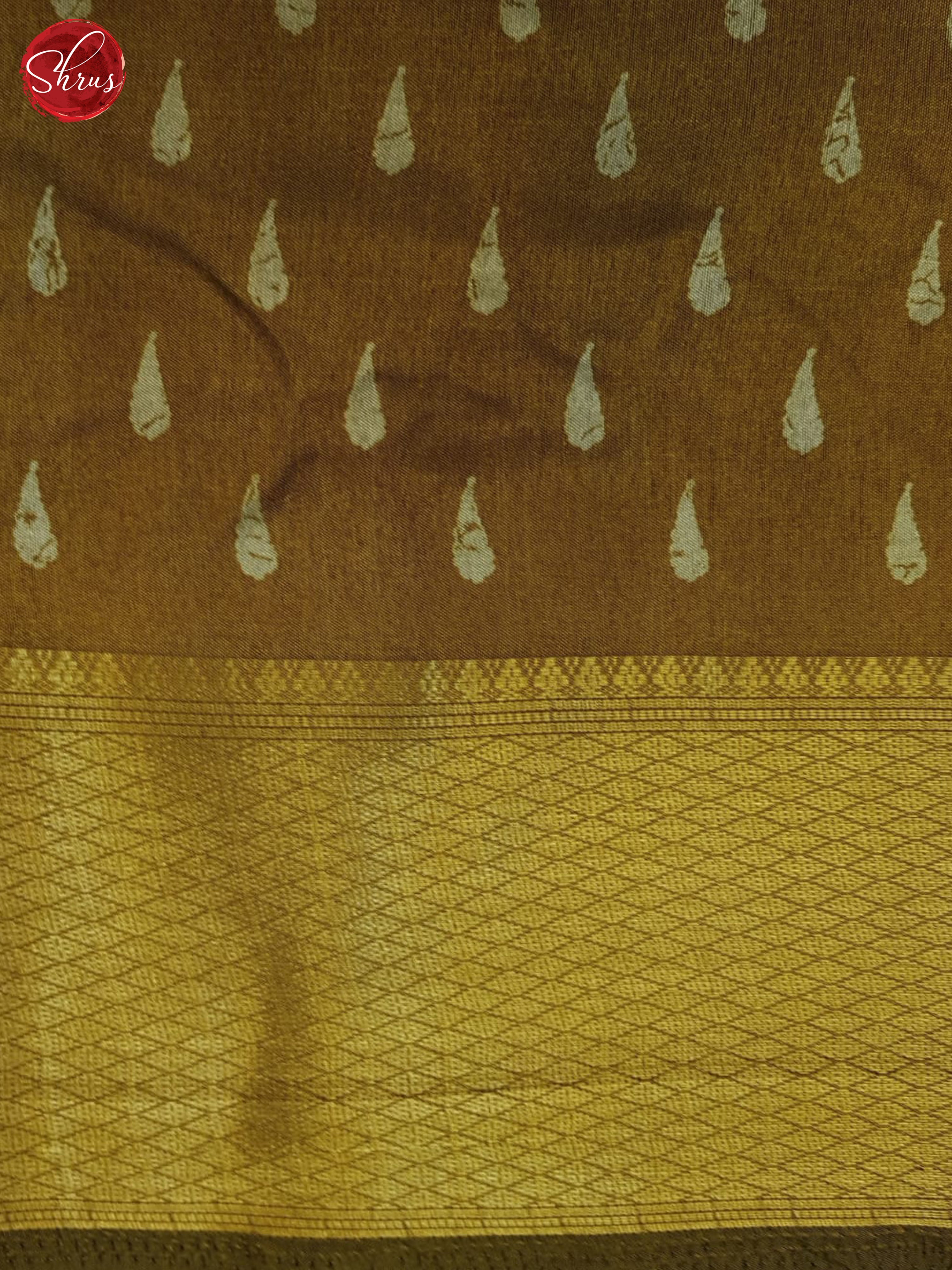 Mehandi (Single Tone) - Semi Crepe Saree - Shop on ShrusEternity.com