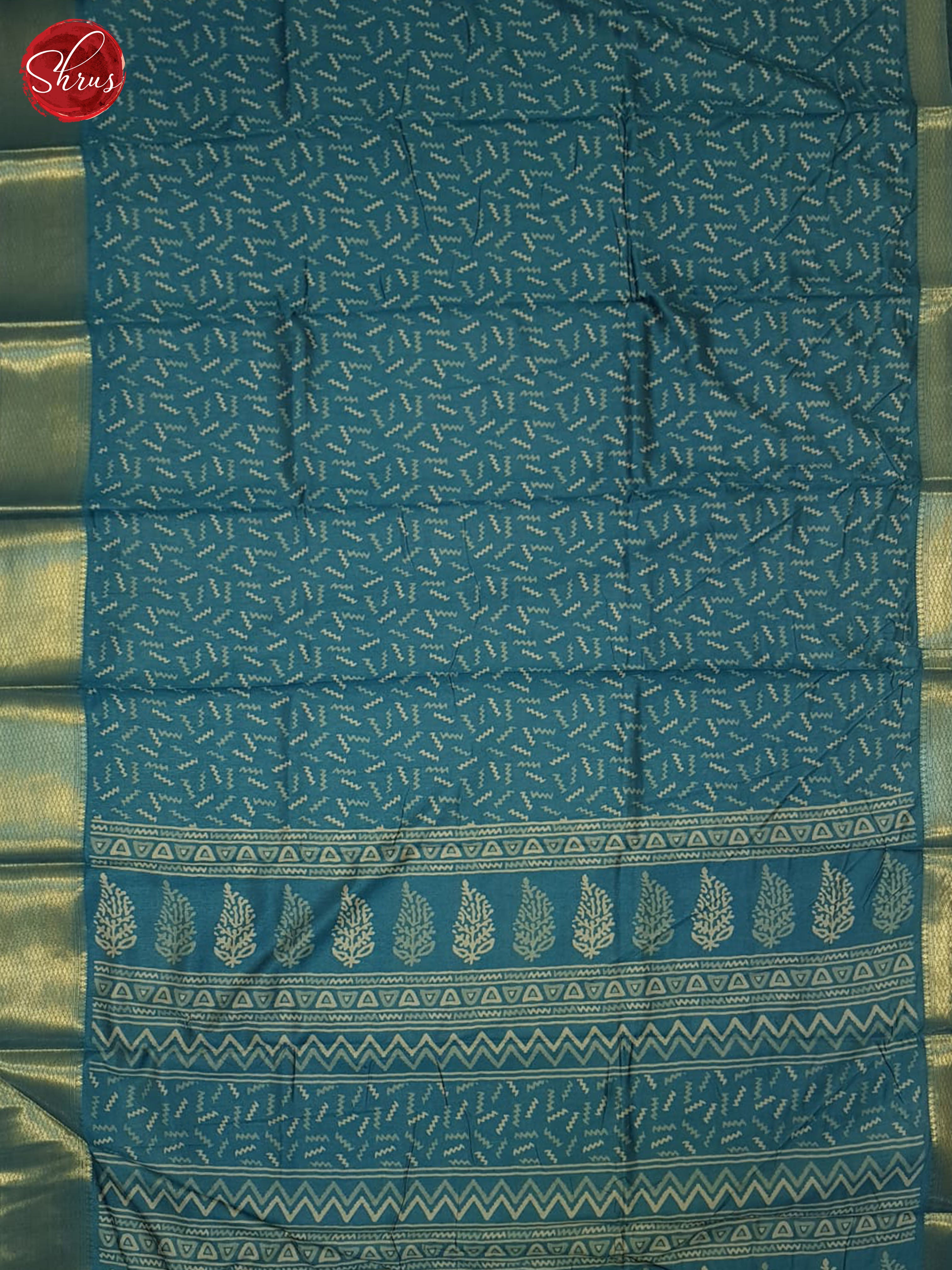 Blue(Single tOne)- Semi crepe Saree - Shop on ShrusEternity.com