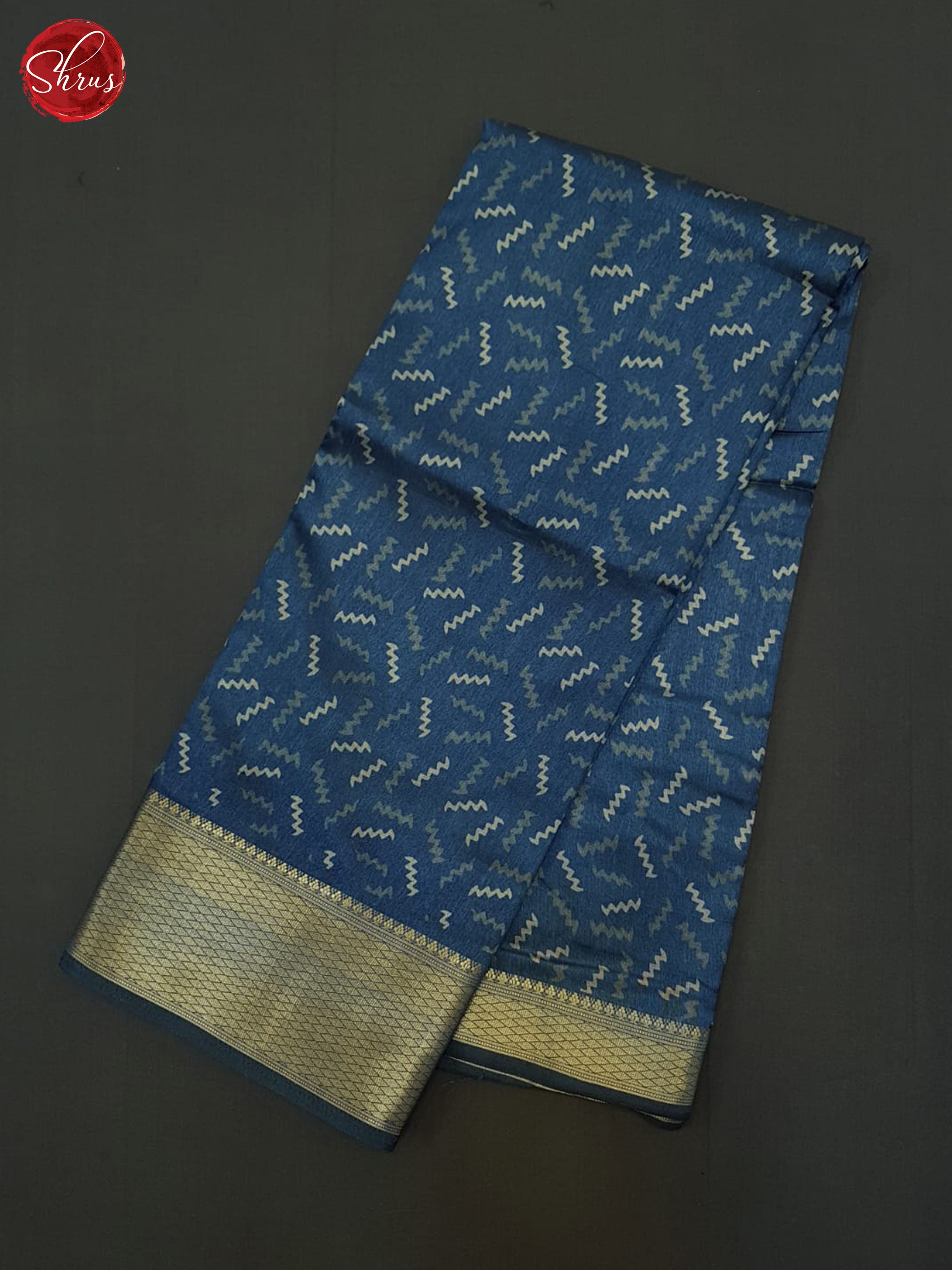 Blue(Single Tone) - Semi crepe Saree - Shop on ShrusEternity.com