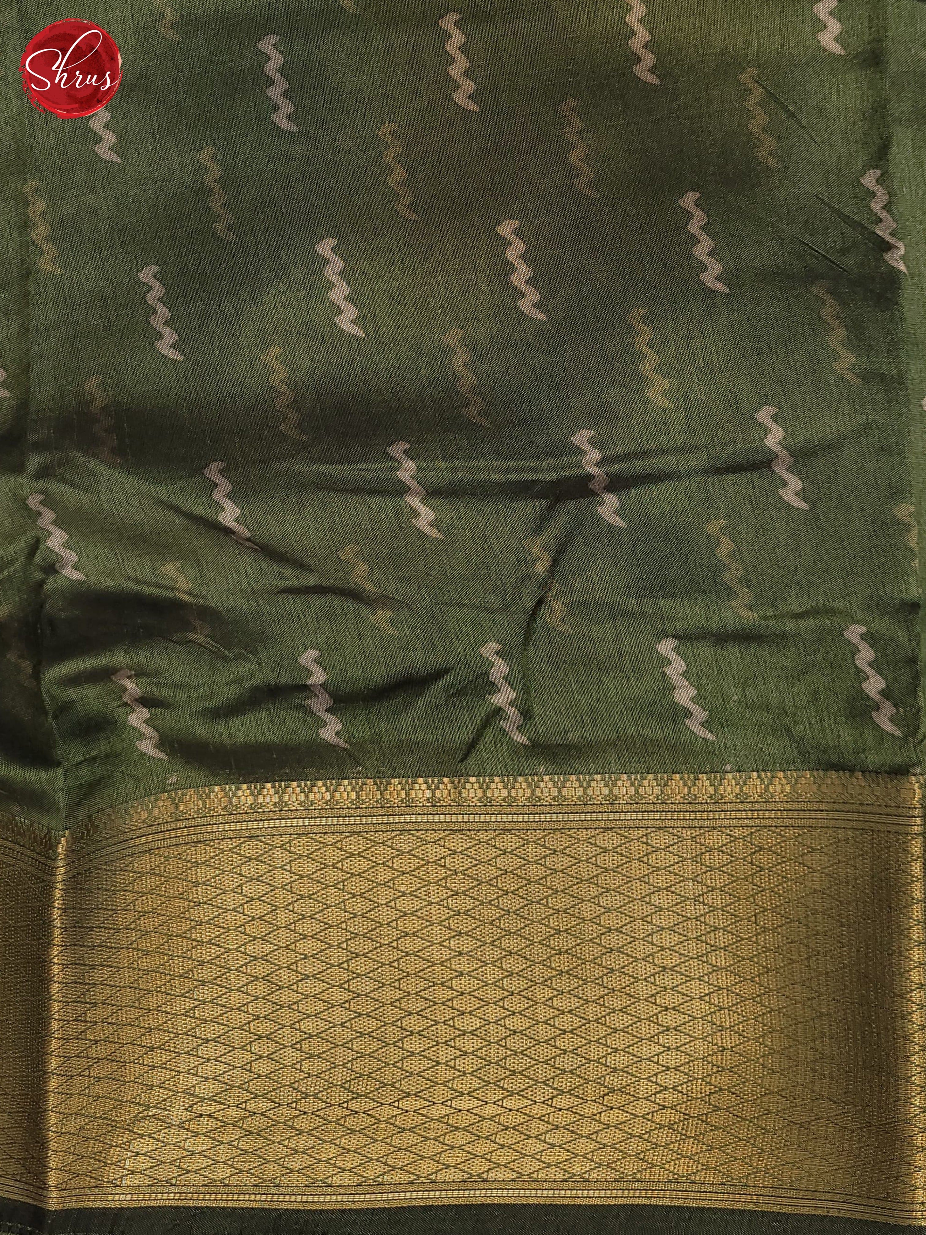 Green(Single Tone) - Semi Crepe Saree - Shop on ShrusEternity.com