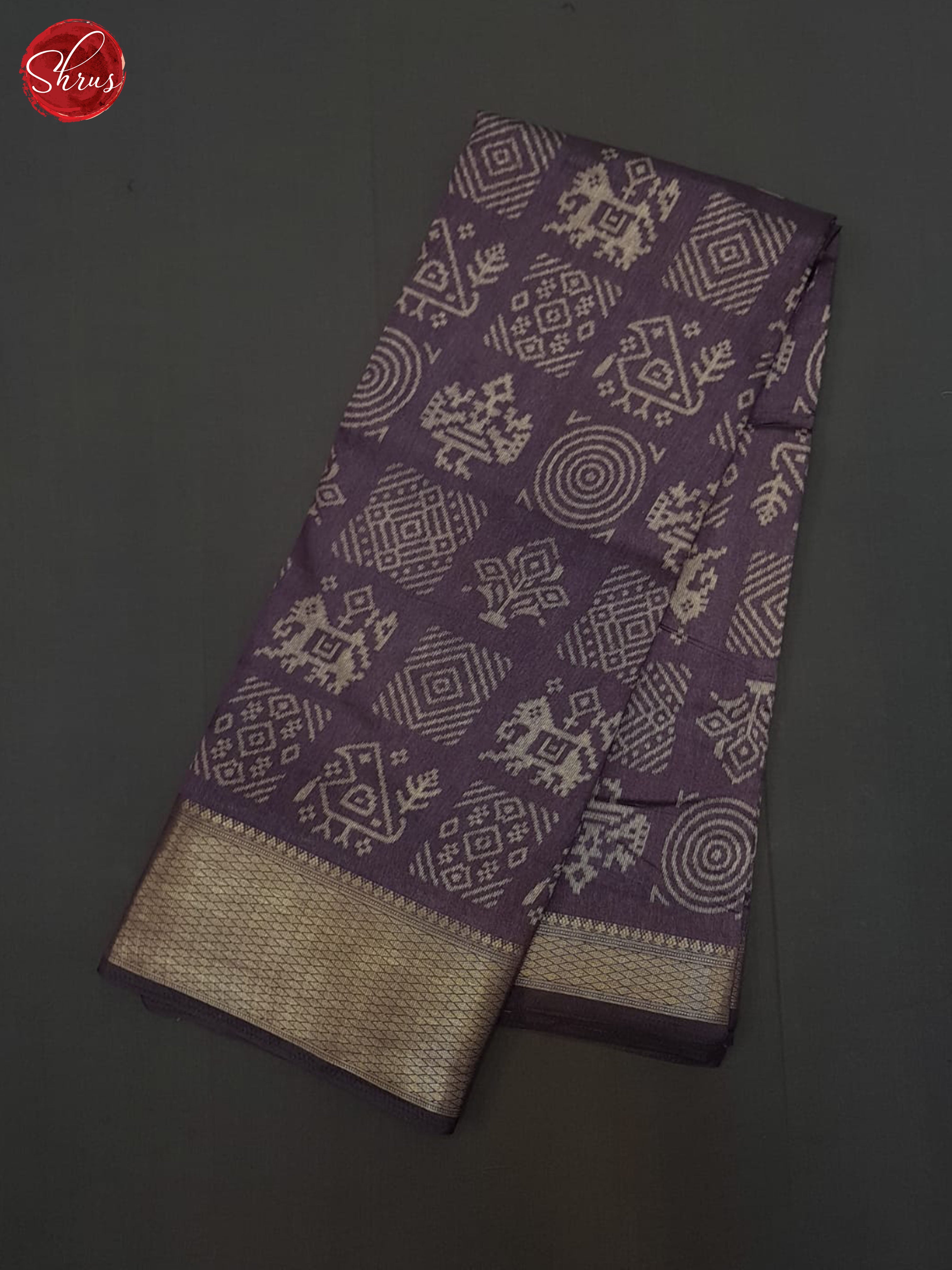 Jamun Fruit(Single Tone) - Semi Crepe Saree - Shop on ShrusEternity.com